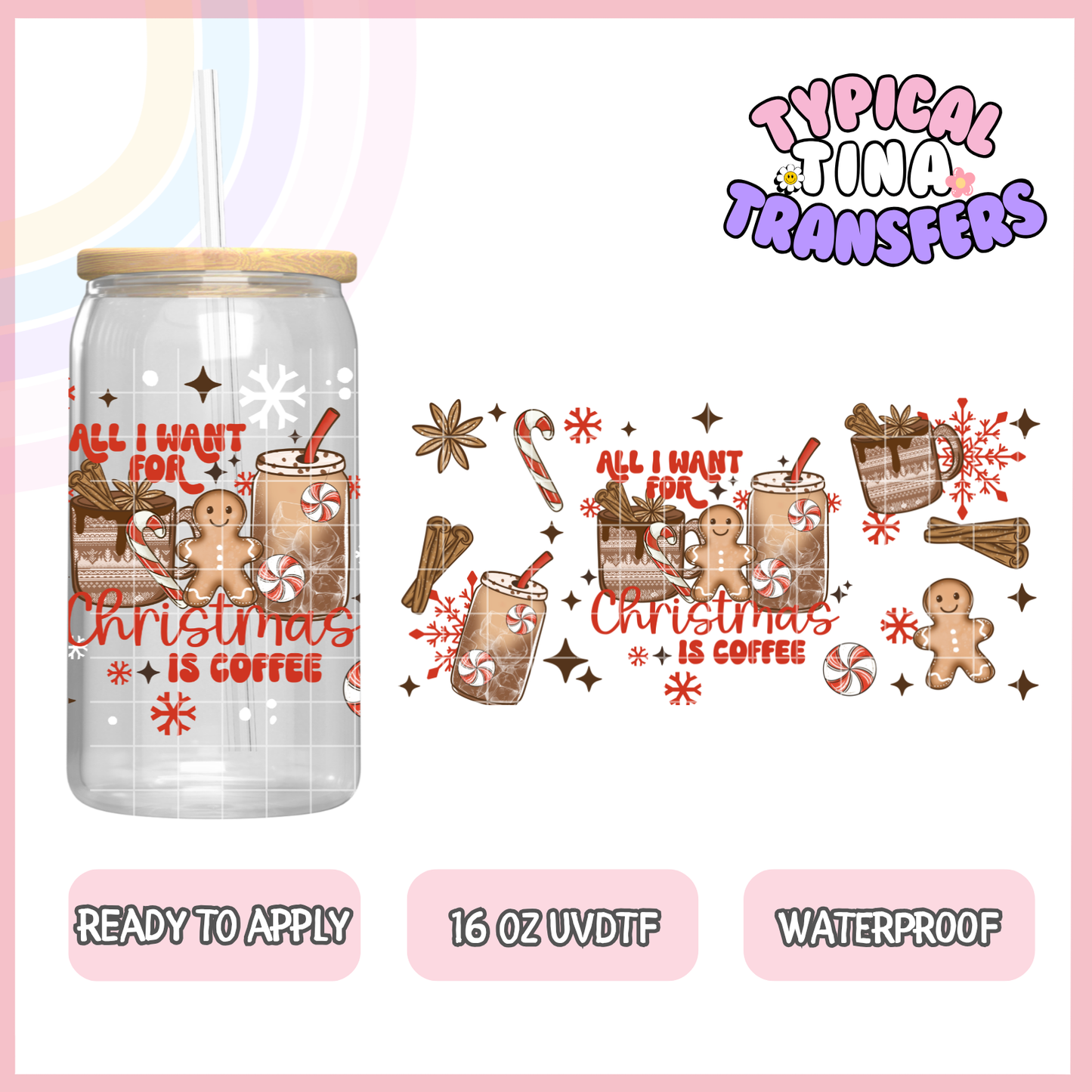 UVDTF #9708 | 16oz UVDTF Wrap | POD