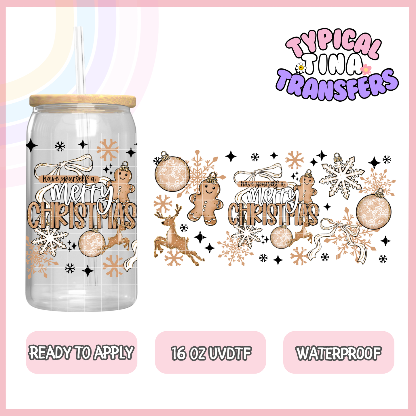 UVDTF #9736 | 16oz UVDTF Wrap | POD