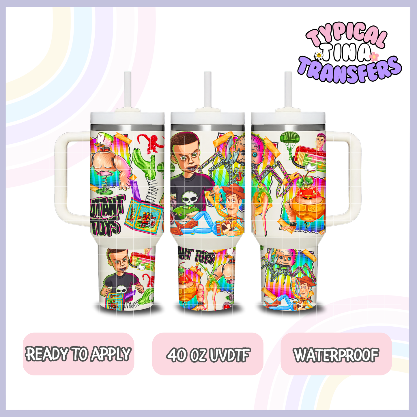 Mutant Toys | 40oz UVDTF Wrap | POD