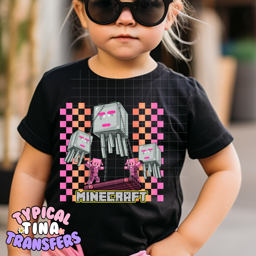 Mine-craft Game | DTF Screen Print | POD - choose design