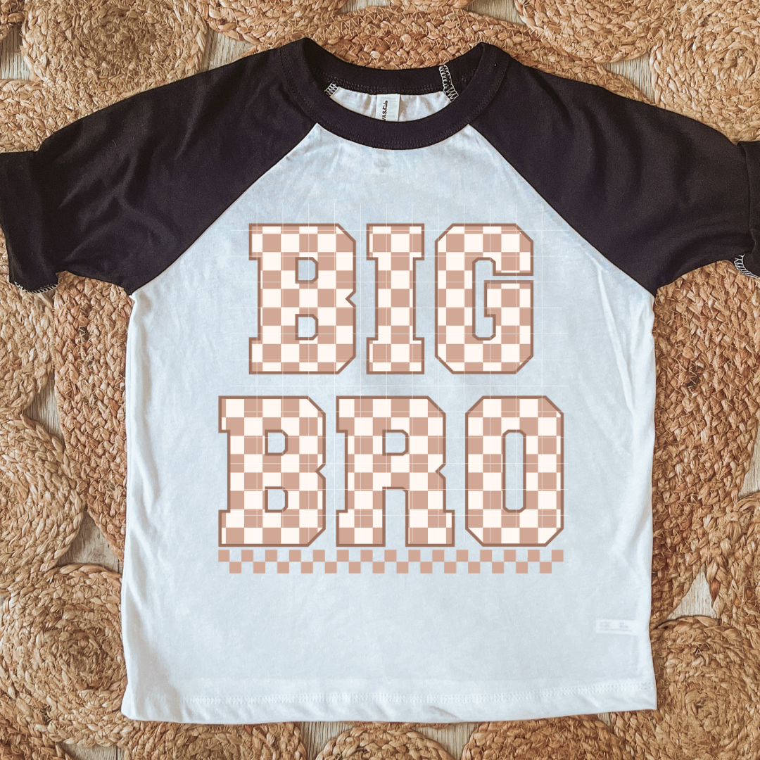 Checkered BIG BRO | DTF Screen Print | POD