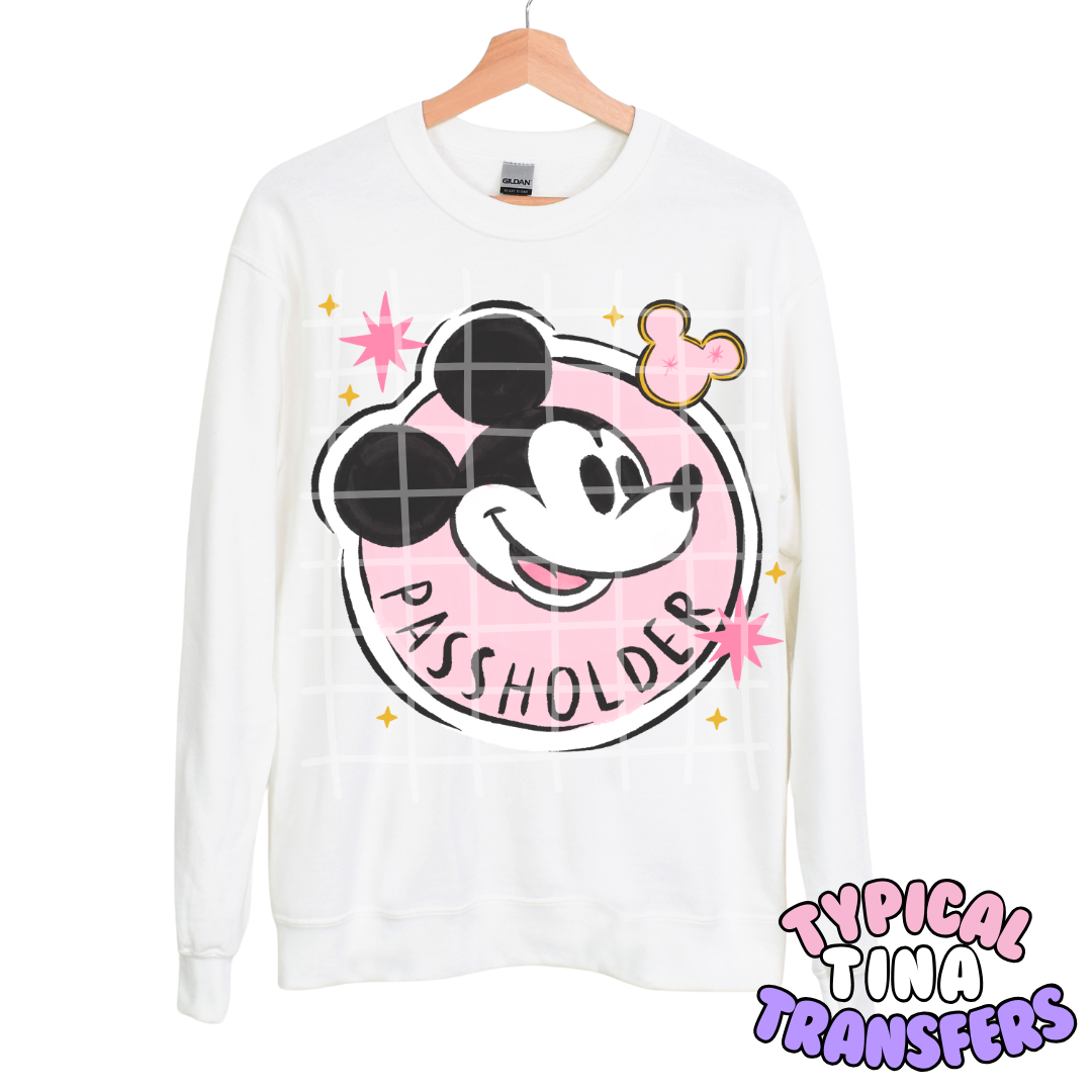 Girly Magic - Pink Passholder | DTF Transfers | POD - choose design