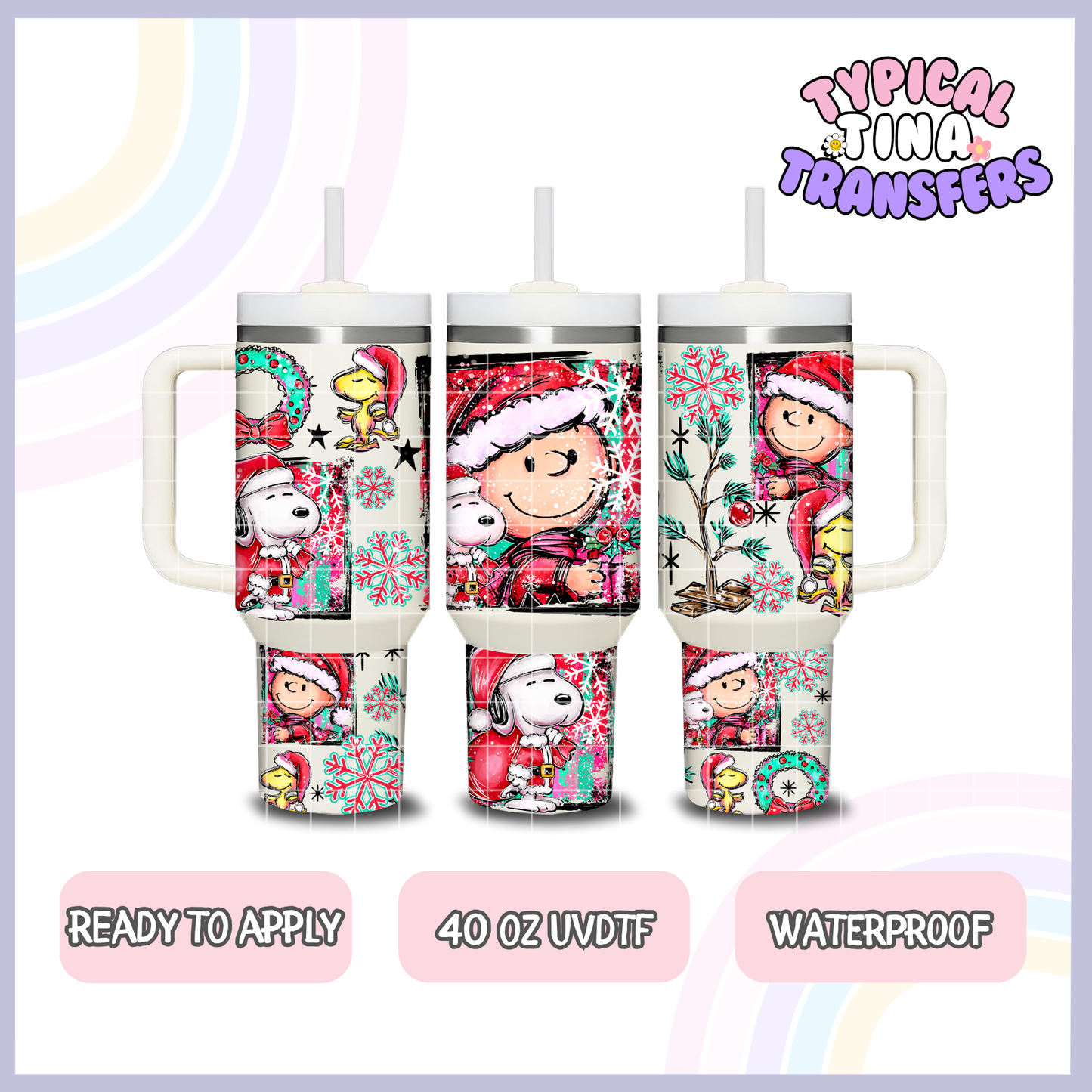 CB Christmas Selfie | 40oz UVDTF Wrap | POD