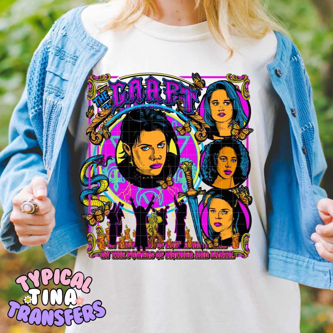 Pink and purple craft | DTF Screen Print | POD
