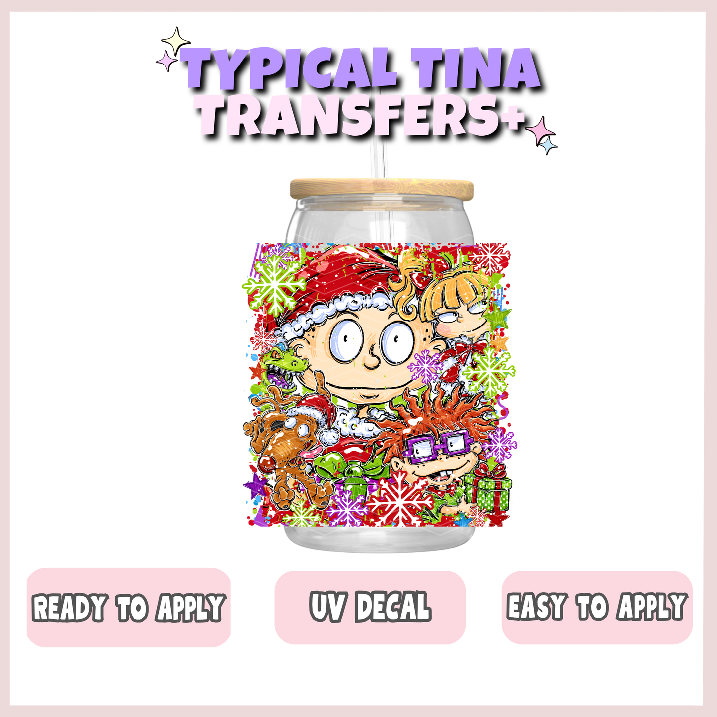90s Xmas - Rug kids (opt 2) | UV decals | POD