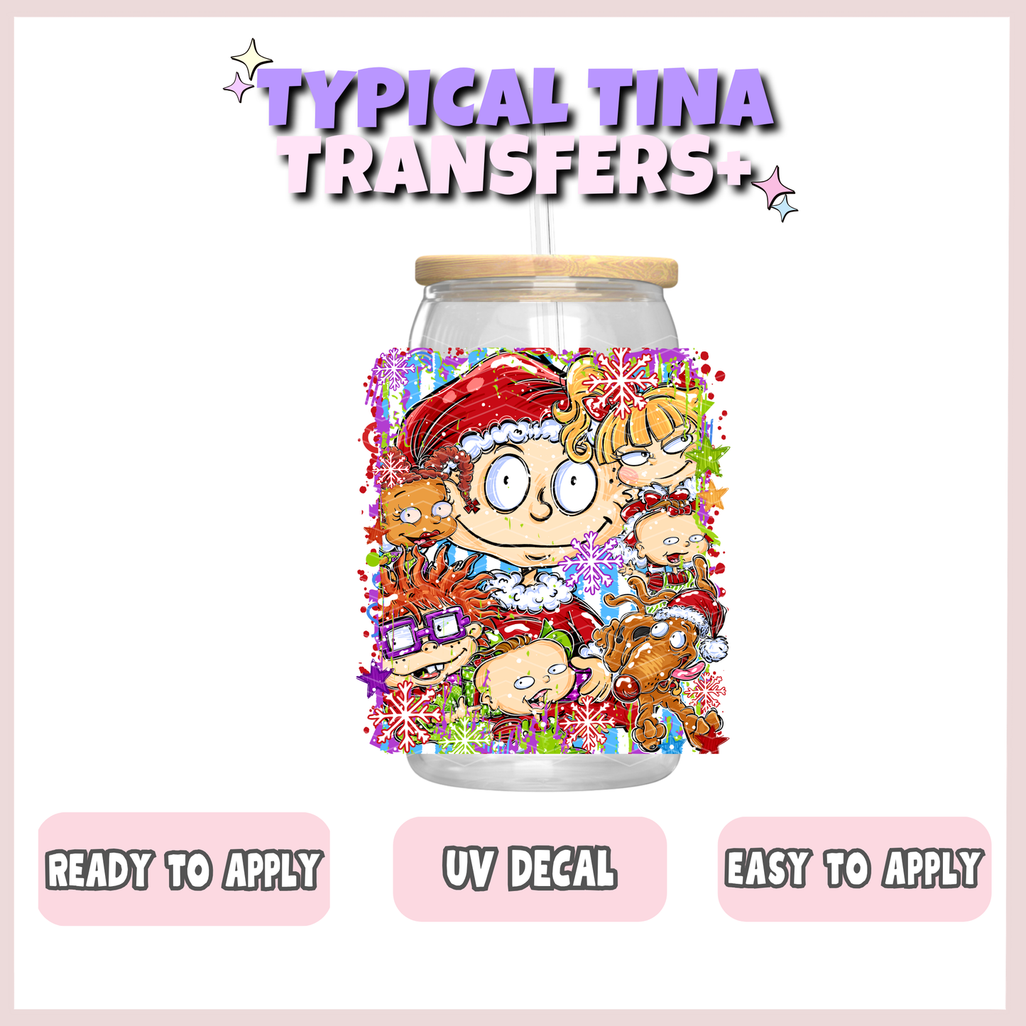 90s Xmas - Rug kids (opt 3) | UV decals | POD