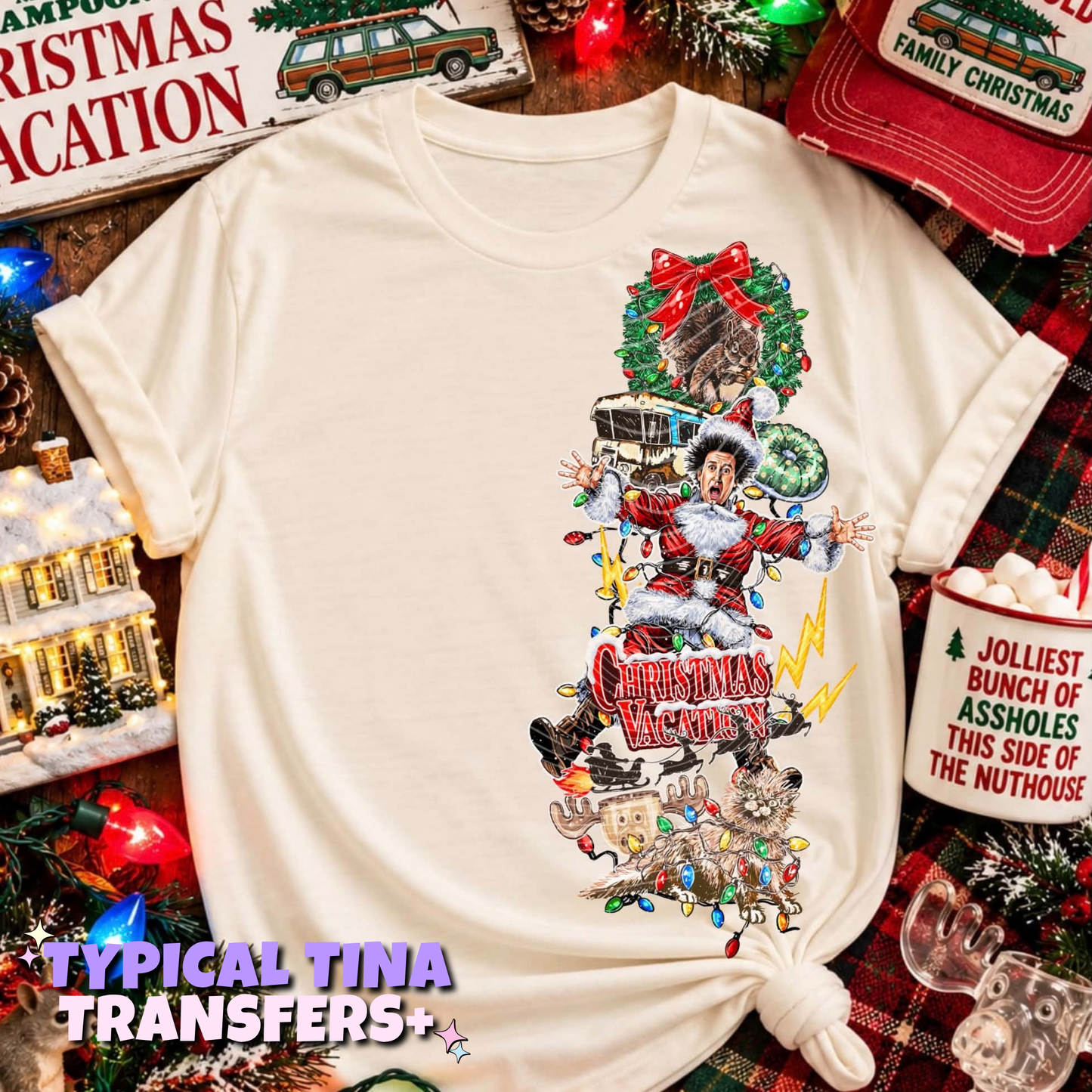 Vacay Xmas Family | DTF Transfers | POD