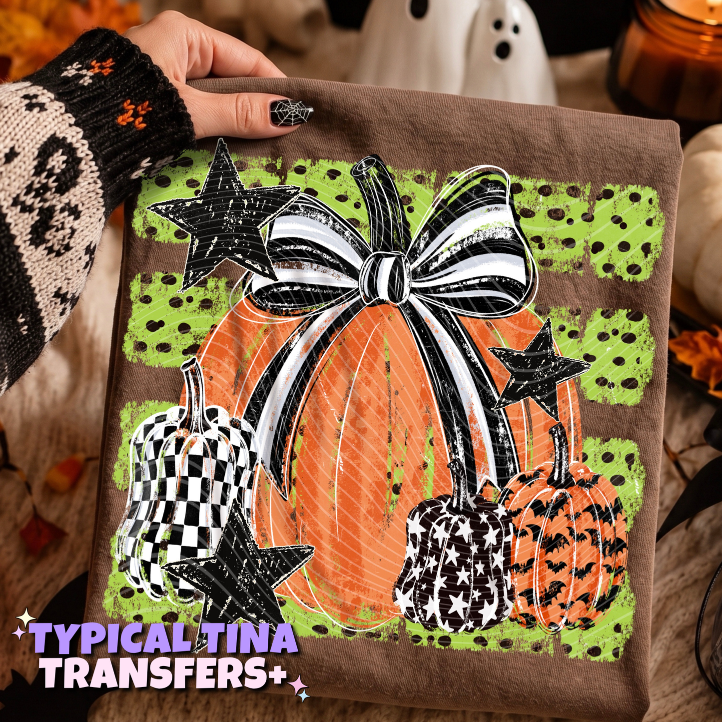 Multi pumpkins with patterns | DTF Transfers | POD