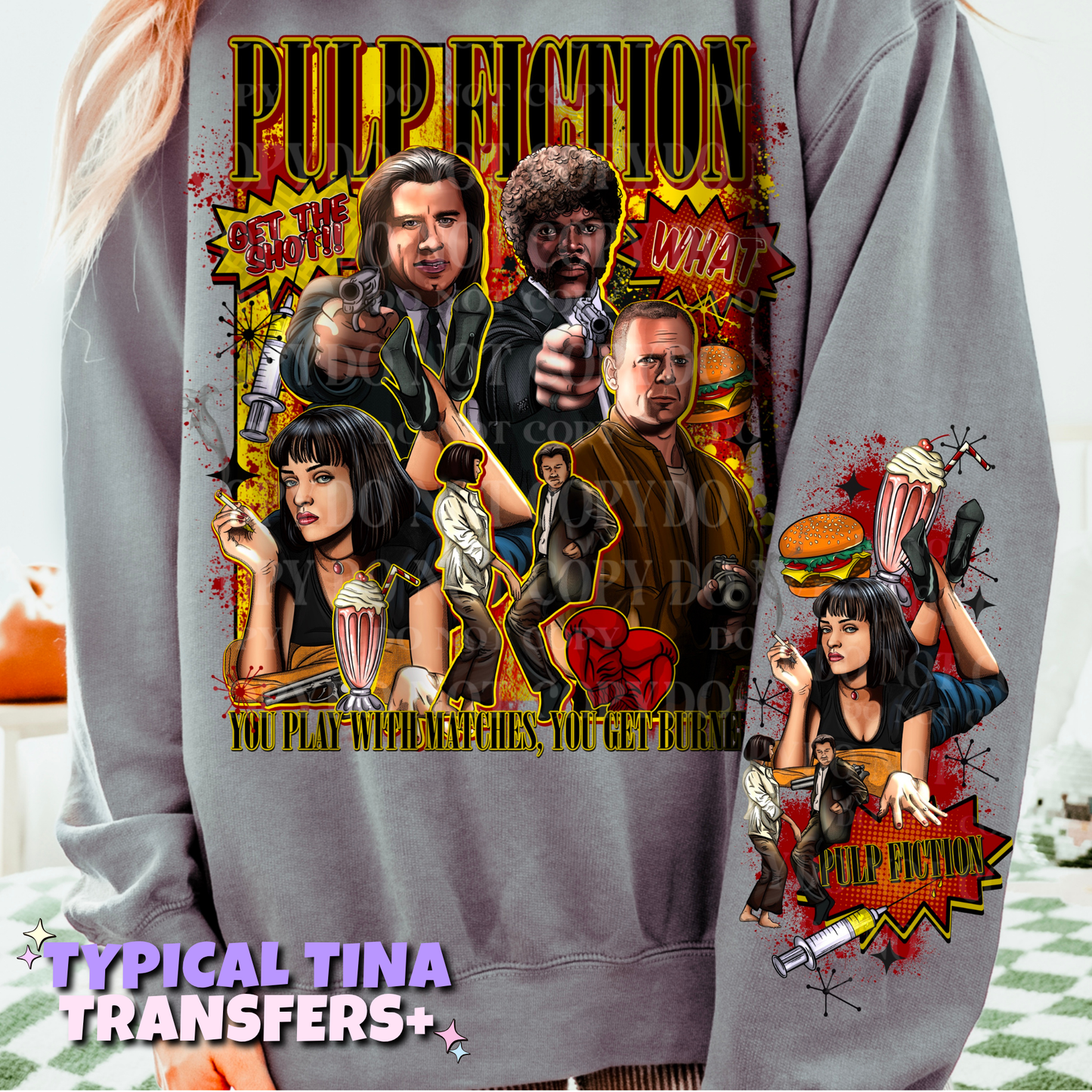 P Ficition | DTF Transfers | POD
