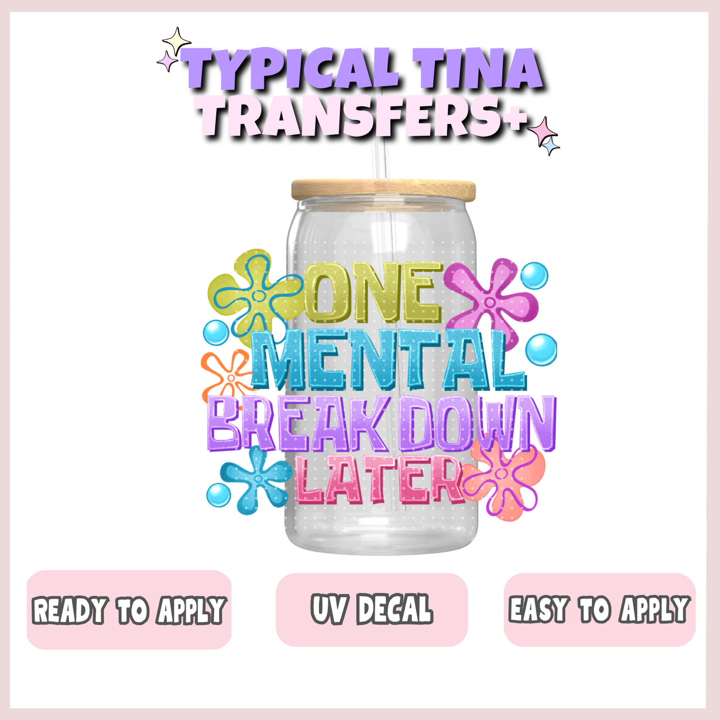 One mental breakdown later | UV decals | POD