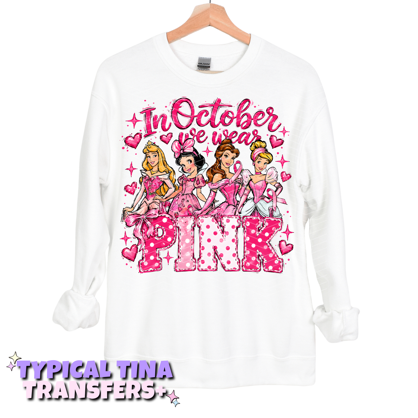 In October princess wear pink | DTF Transfers | POD