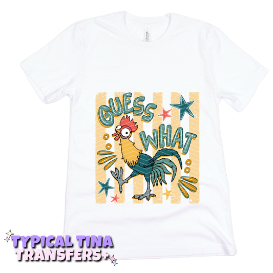 He! Guess what, chicken butt | DTF Transfers | POD