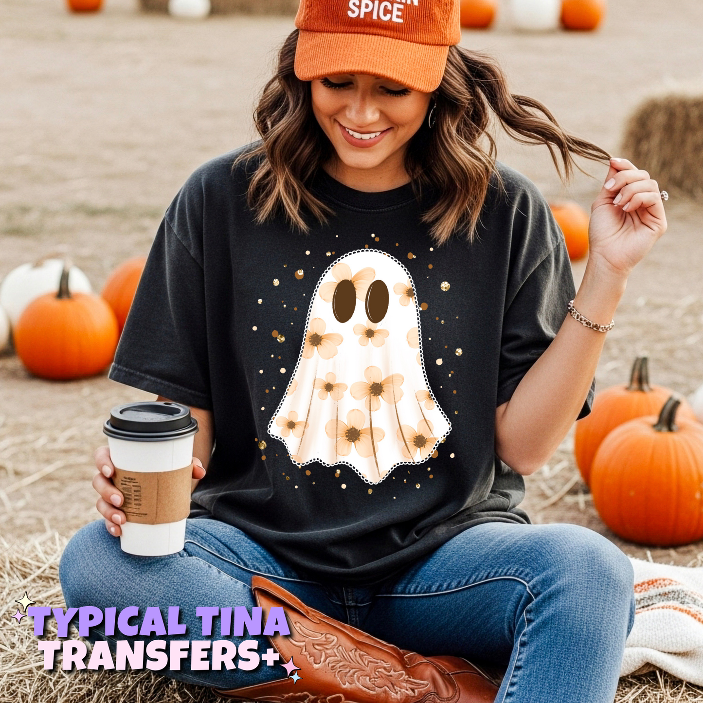 Floral Ghost | DTF Transfers | POD