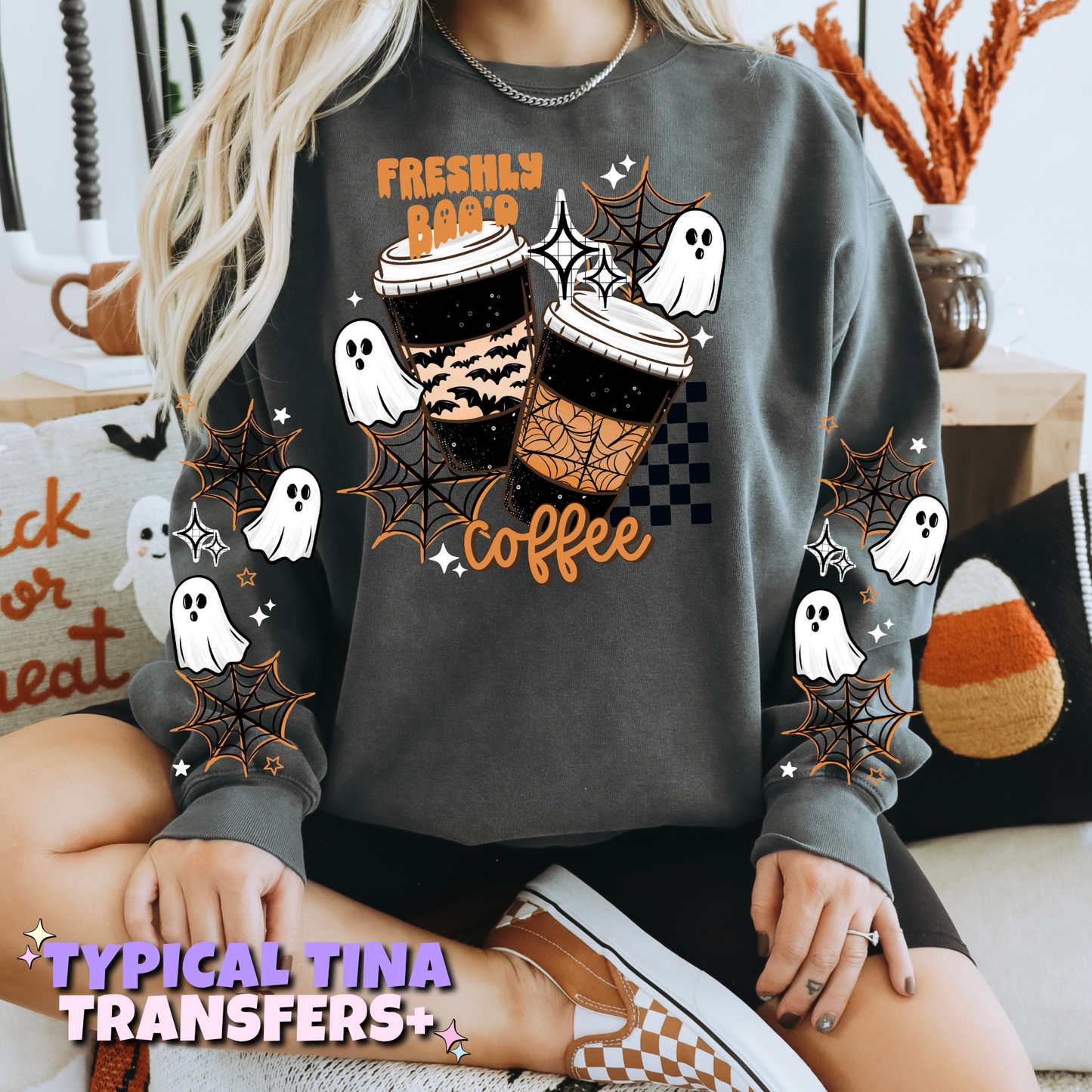 Freshly boo'd coffee | DTF Transfers | POD