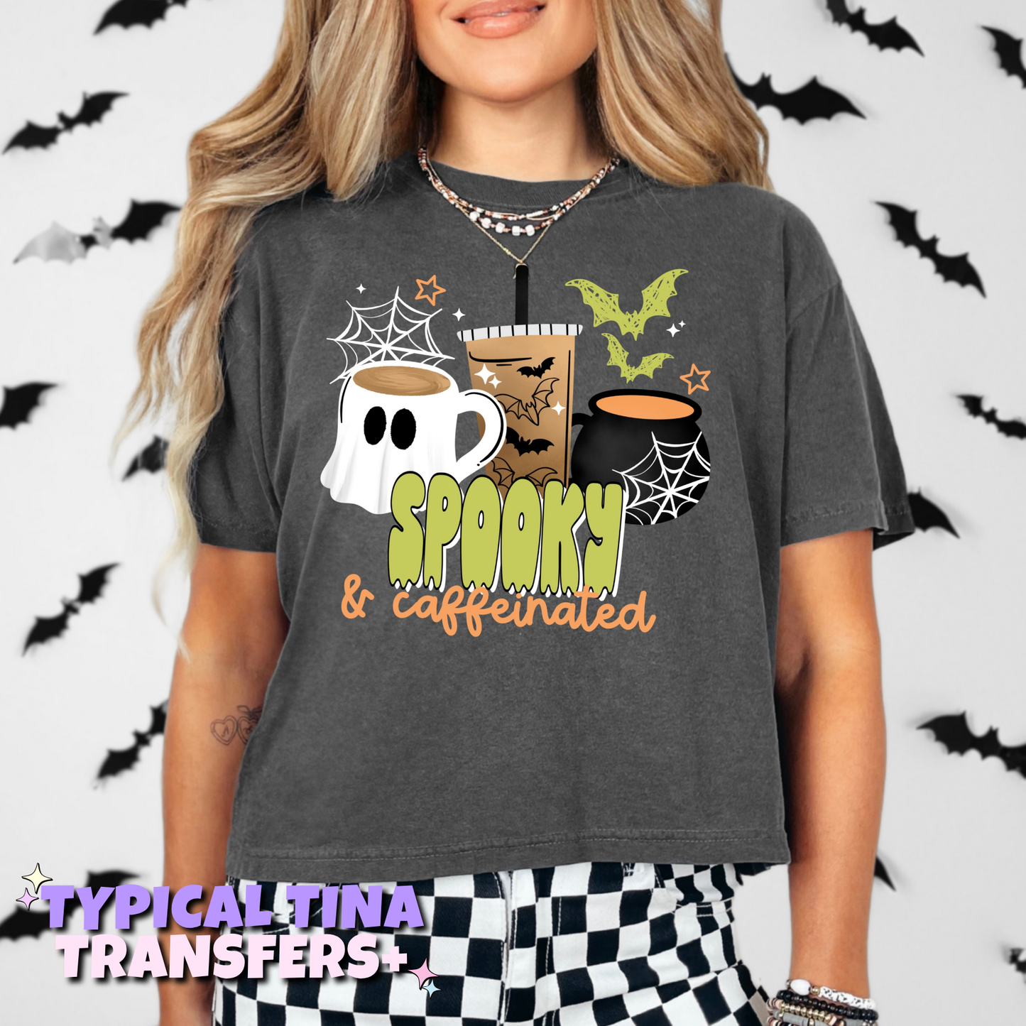 Spooky and caffeinated | DTF Transfers | POD