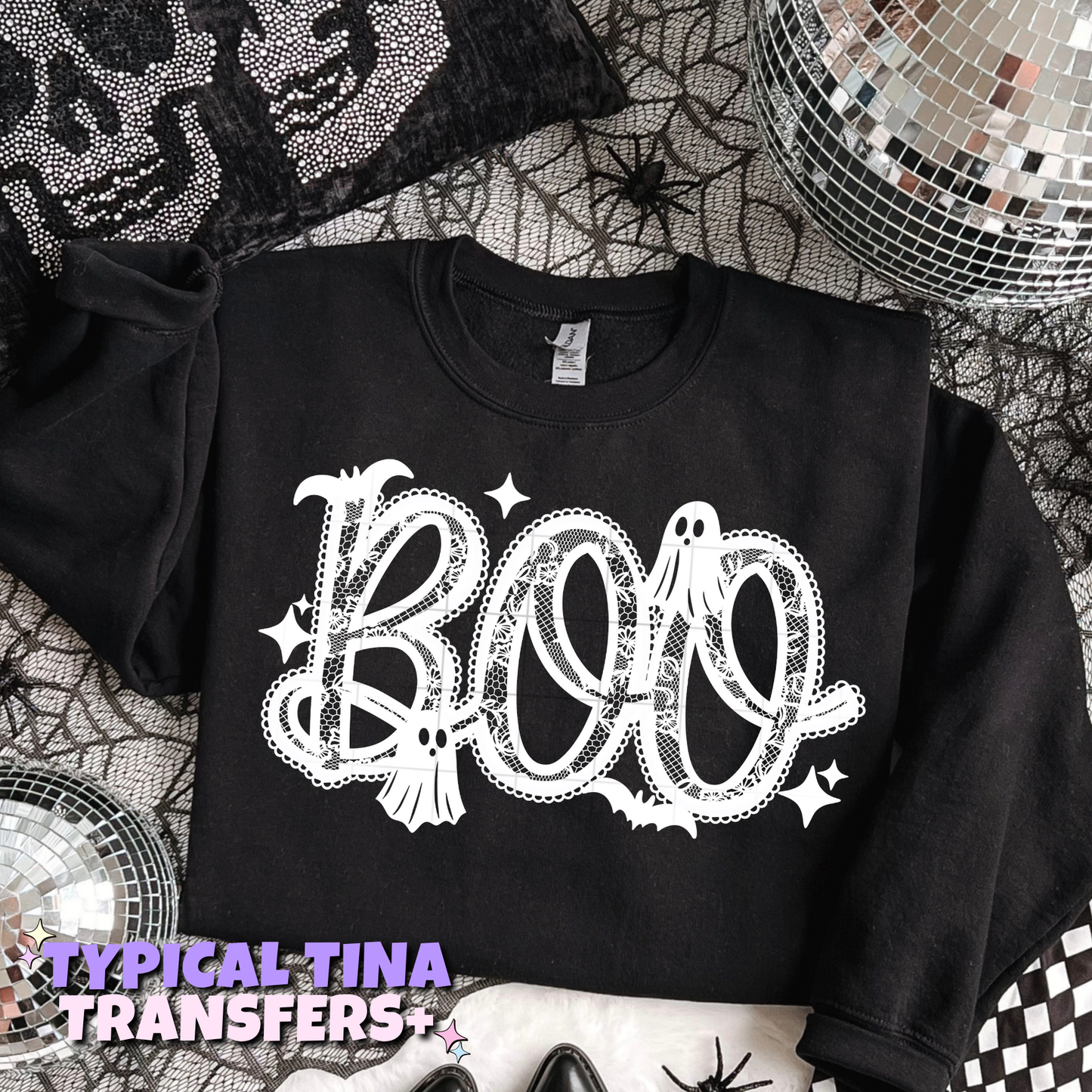 Boo lace | DTF Transfers | POD