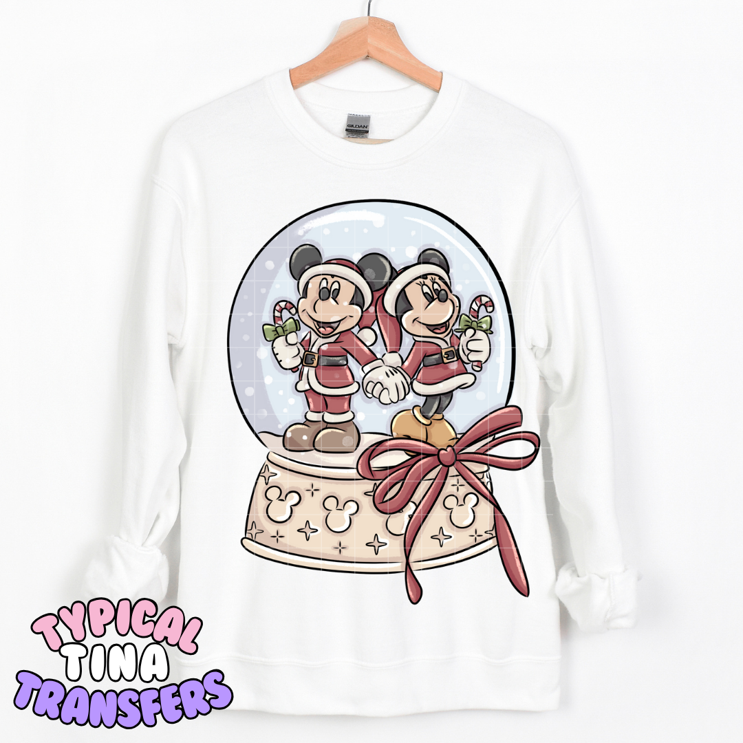 Snowglobe Holiday M&M | DTF Transfer | POD