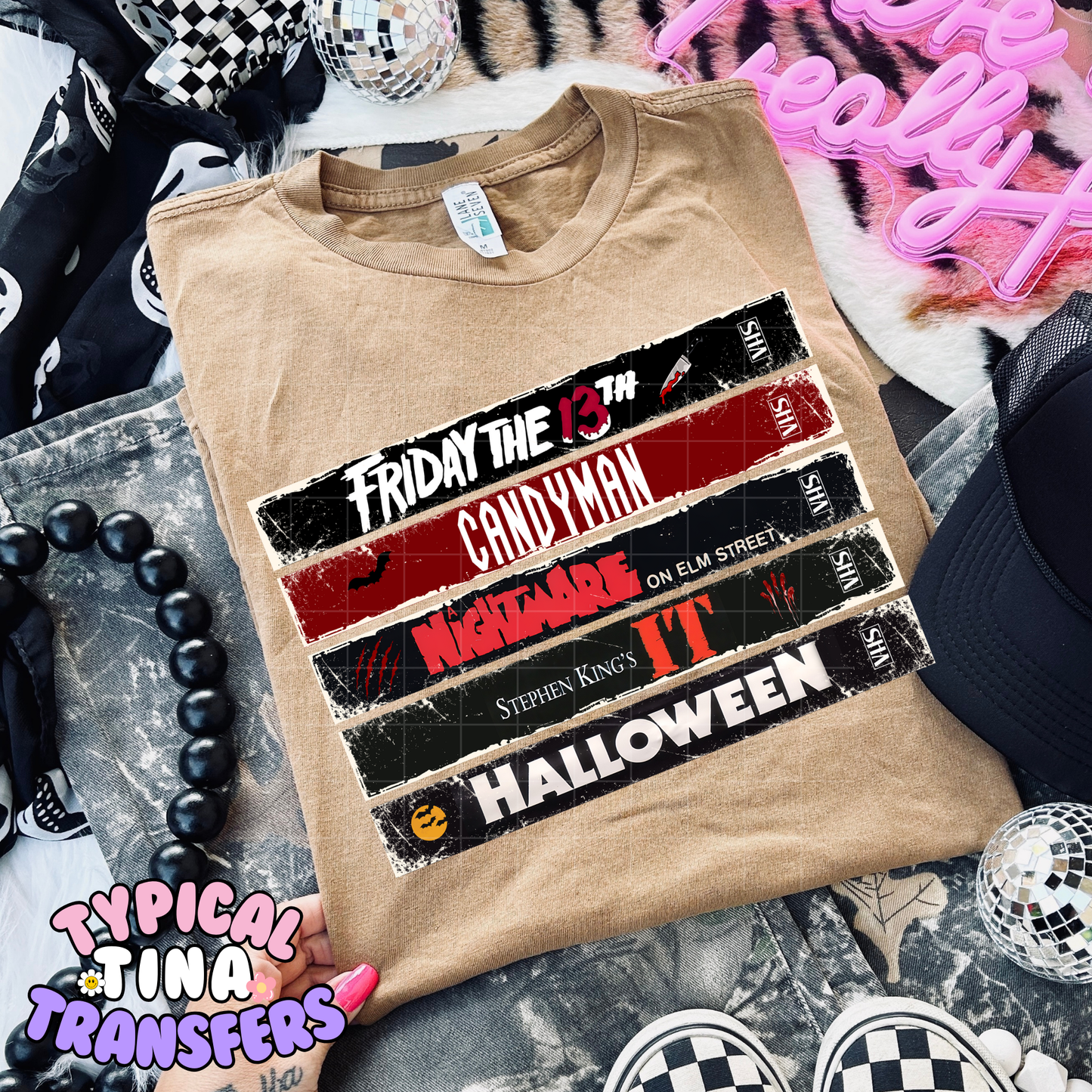 VHS Tapes Horror | DTF Transfer | POD