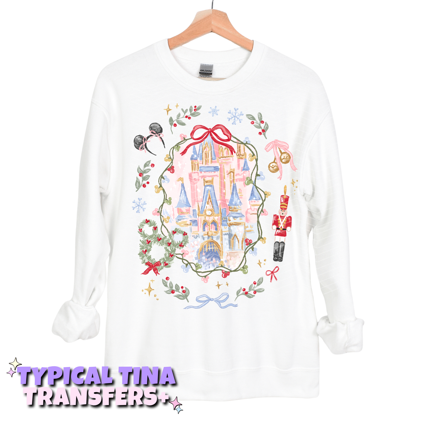 Christmas Castle with elements | DTF Transfers | POD