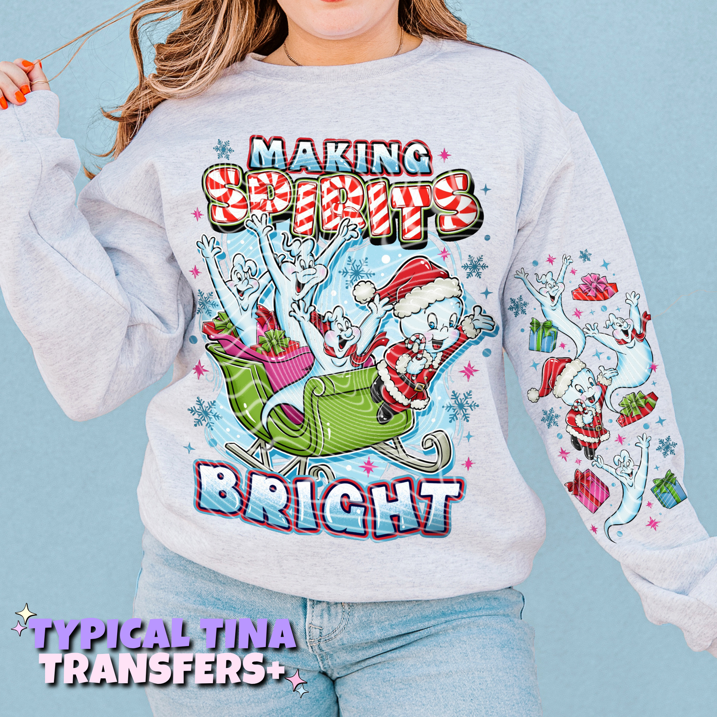 Makin Spirits bright ghosts | DTF Transfers | POD