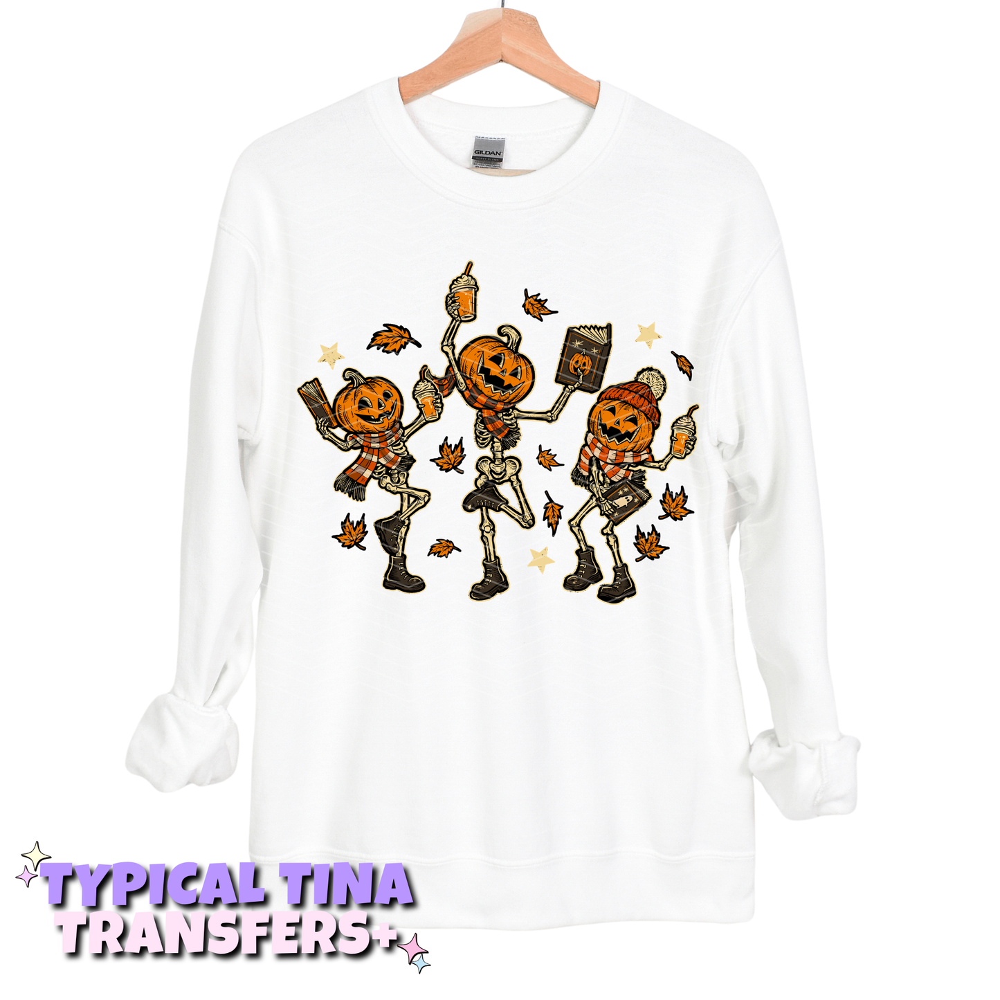Fall book club pumpkin heads | DTF Transfers | POD