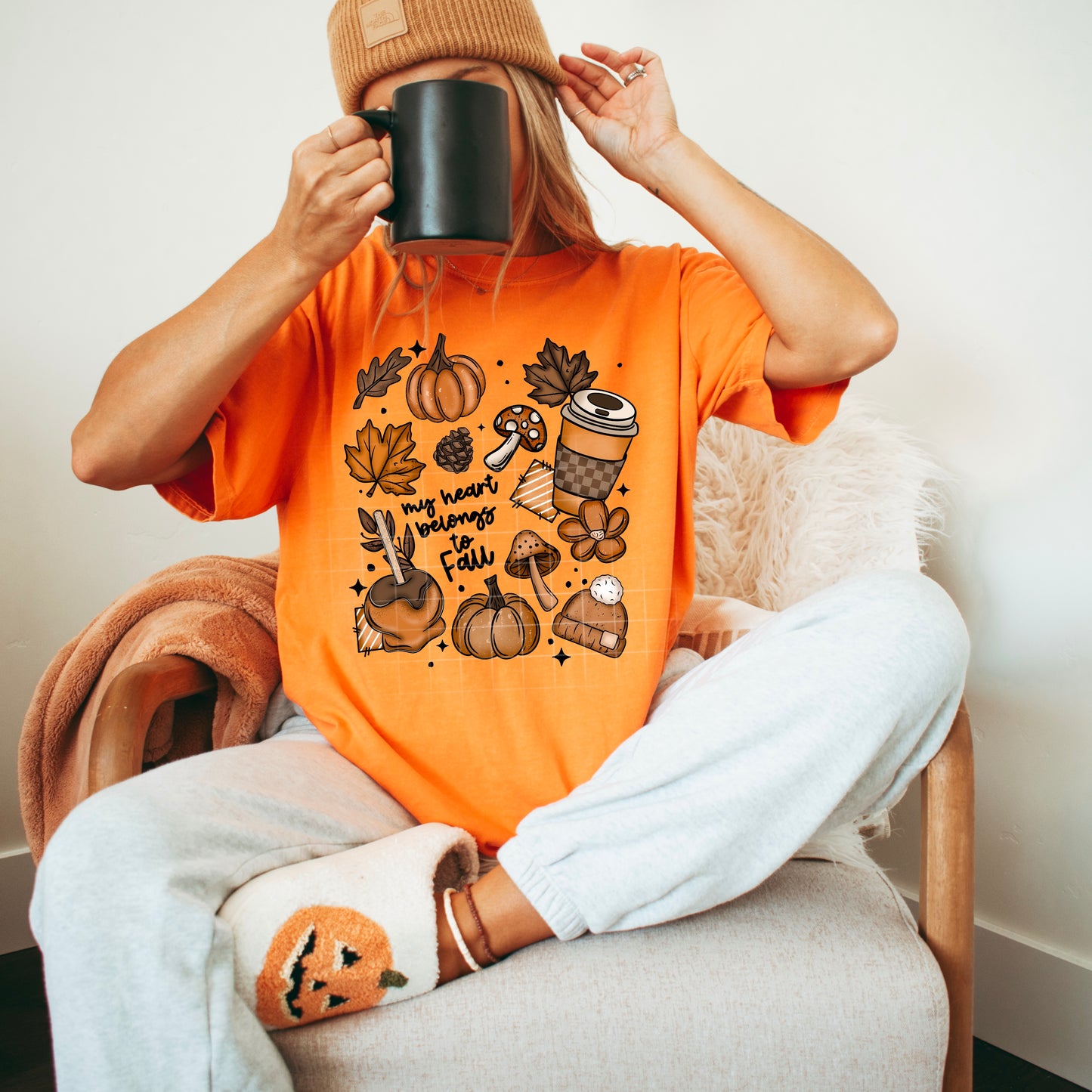 Ny heart belongs to Fall | DTF Transfer | POD