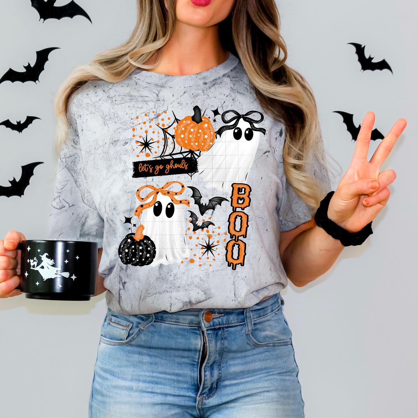 Let's go ghouls boo | DTF Transfer | 11" Adult