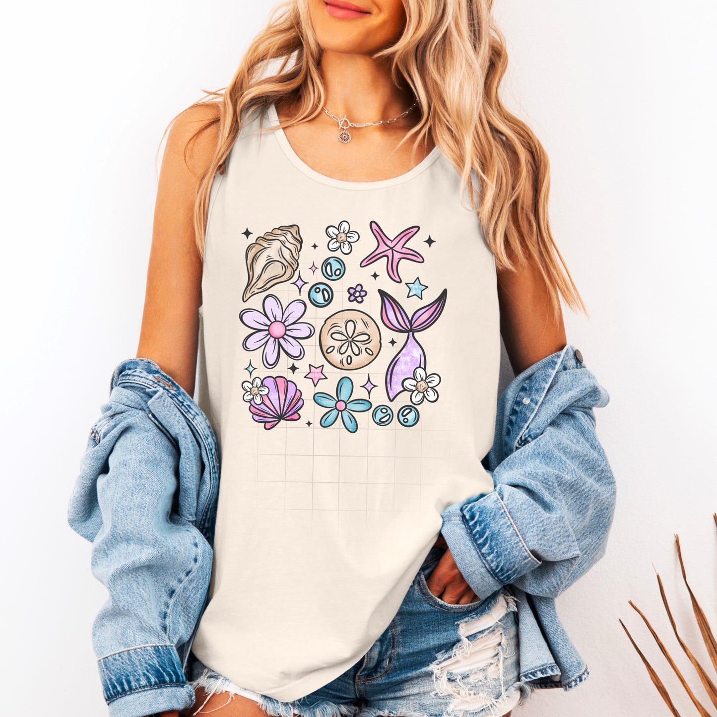 Beach mermaid elements | DTF Transfer | POD