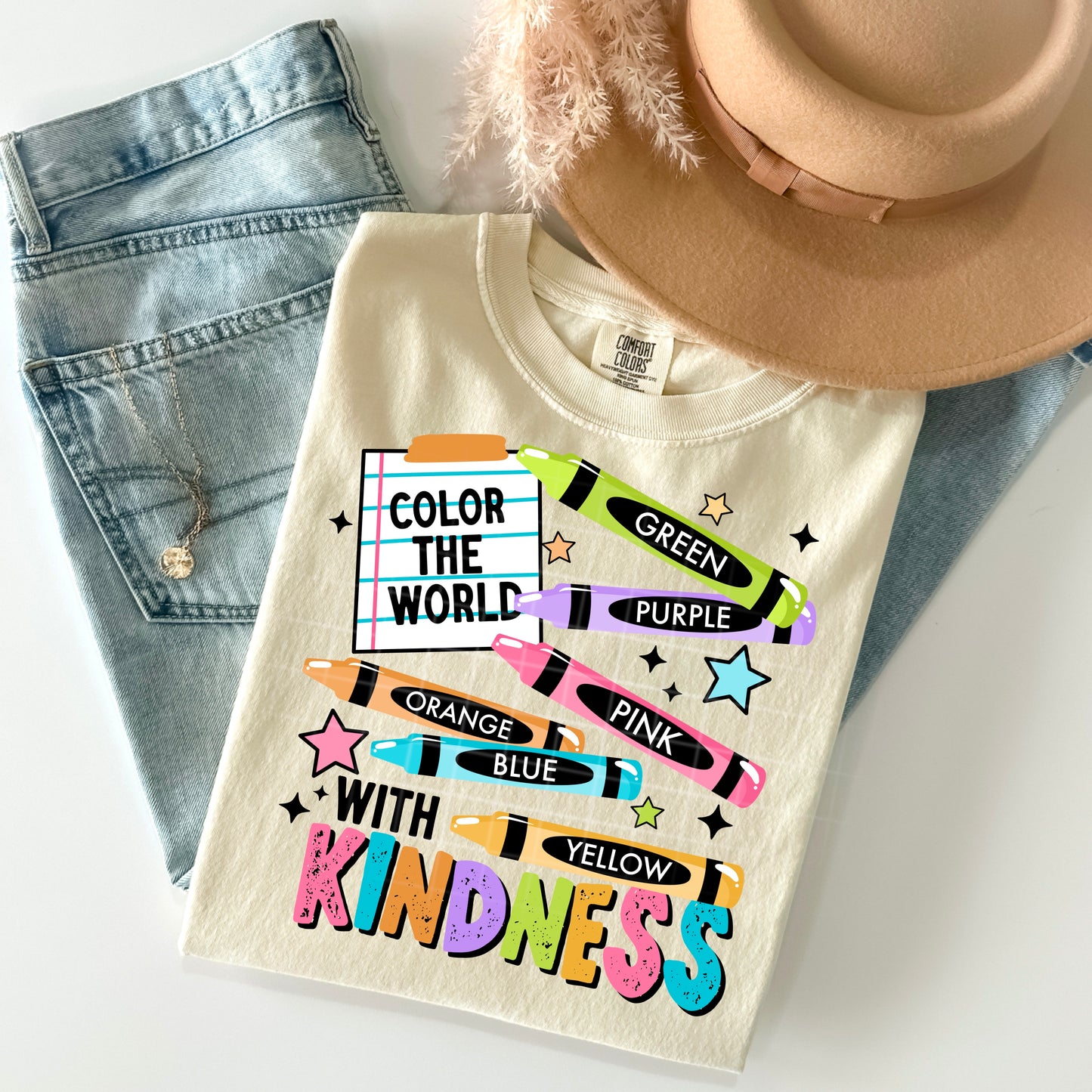 Color the world with kindness | DTF Transfer | POD