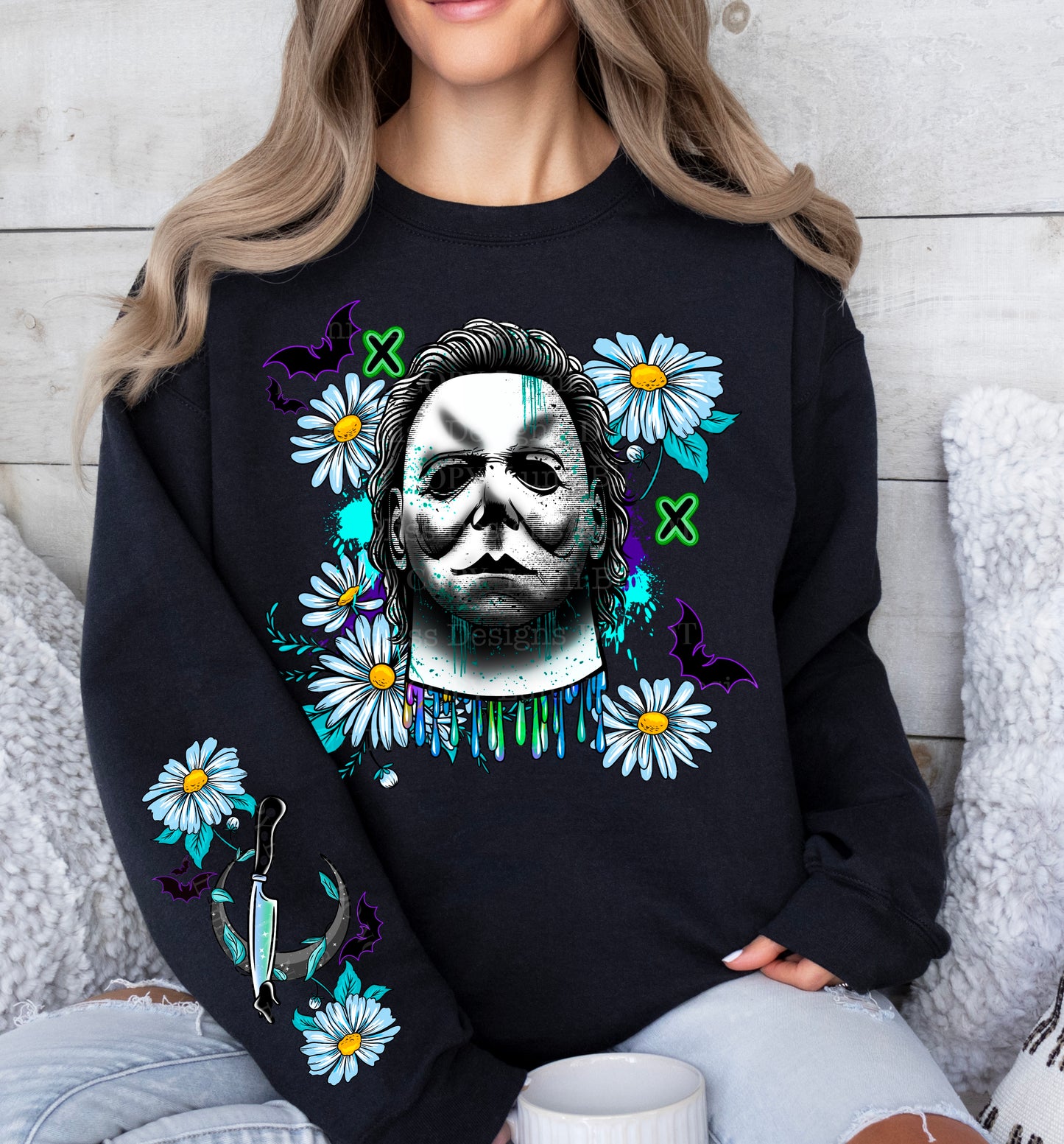 Michael Blue Florals | DTF Transfer | POD