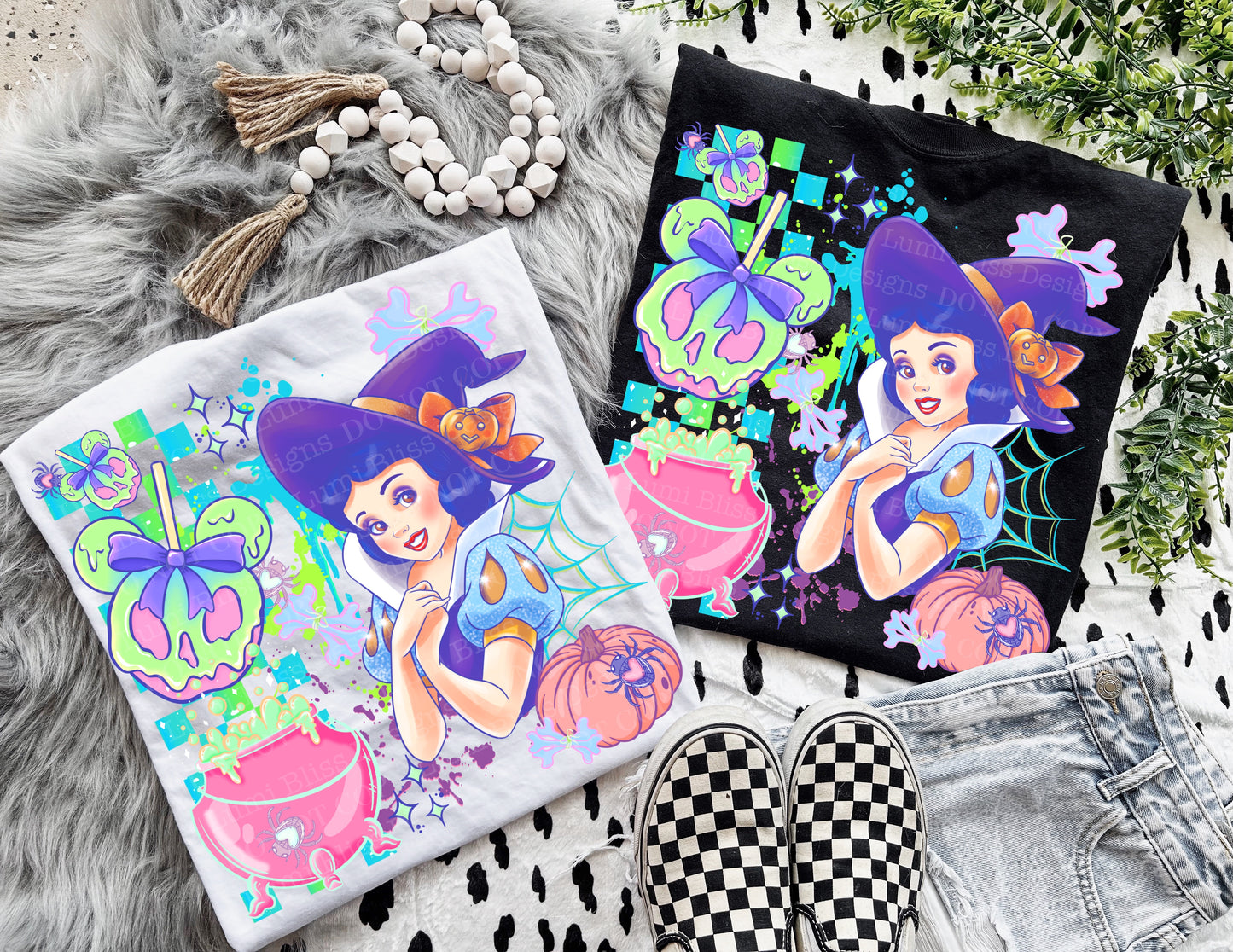 Pastel Halloween Princess Snow Witch | DTF Transfer | POD