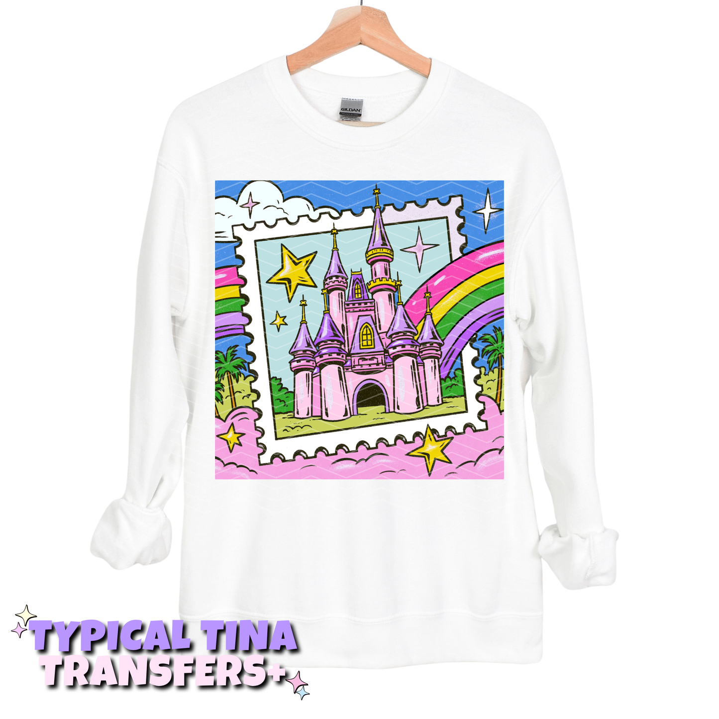 Magical Divas - Park stamp (blue sky) | DTF Transfers | POD