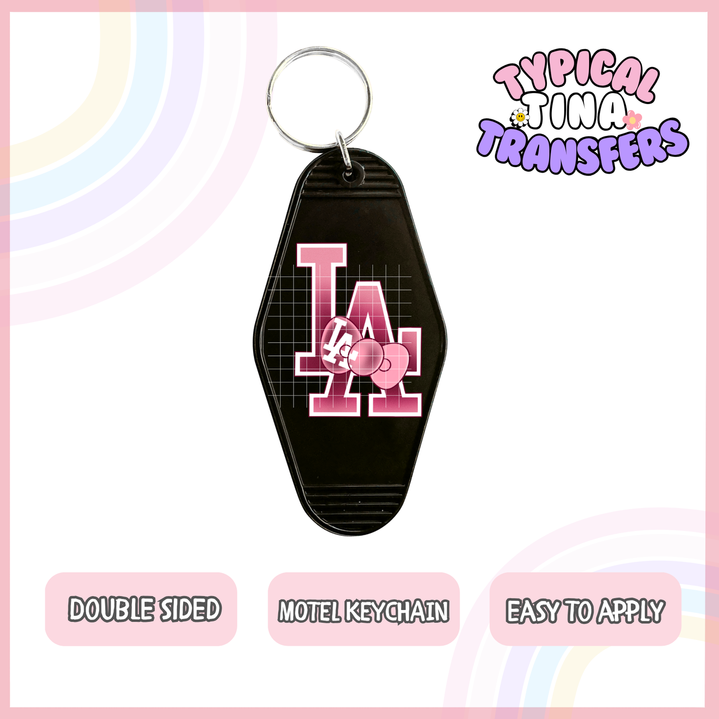 MK100 | UV Motel Keychain | POD - set of 5