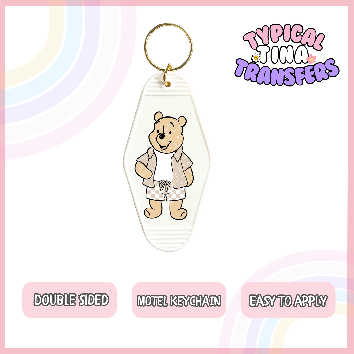 MK29 | UV Motel Keychain | POD - set of 5