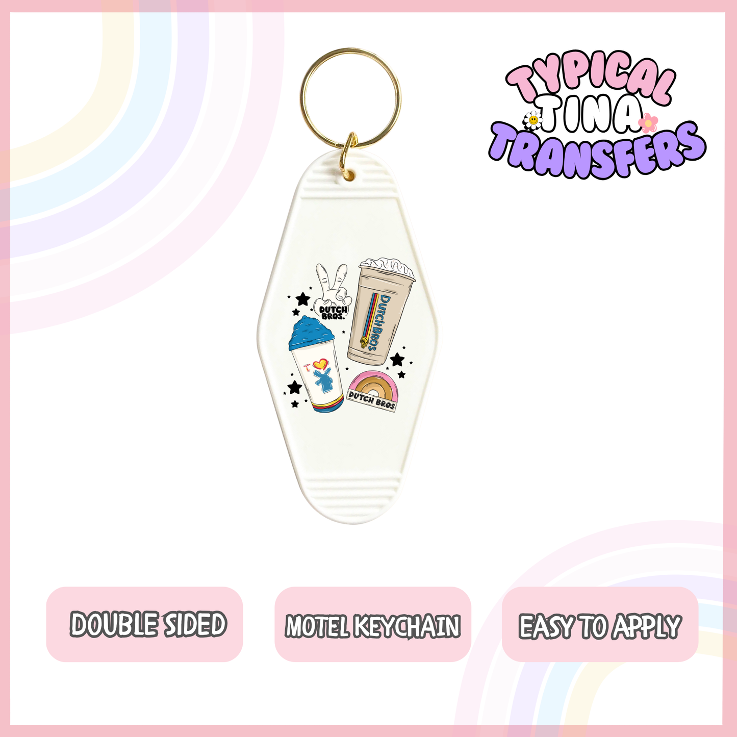 MK55 | UV Motel Keychain | POD - set of 5