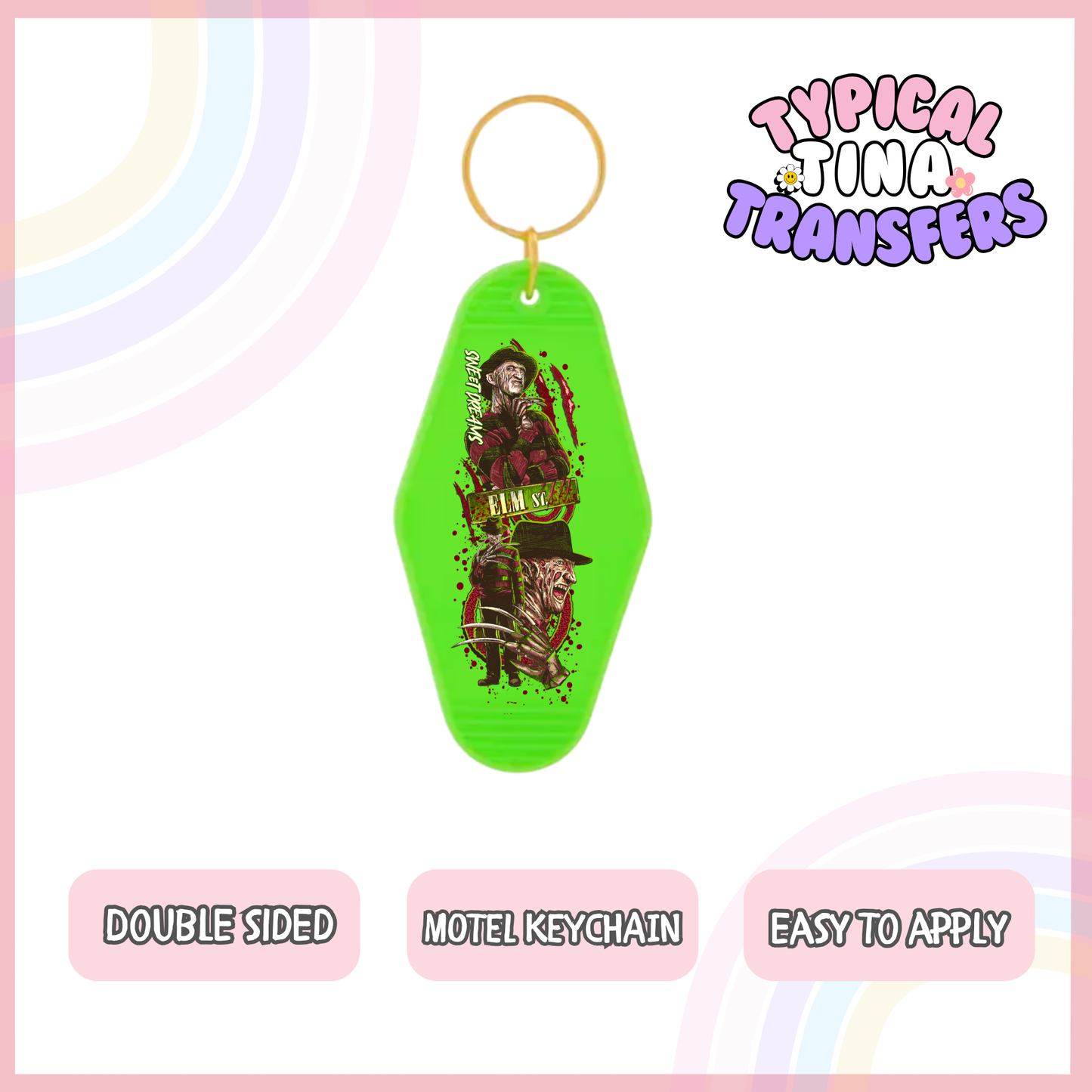 MK57 | UV Motel Keychain | POD - set of 5