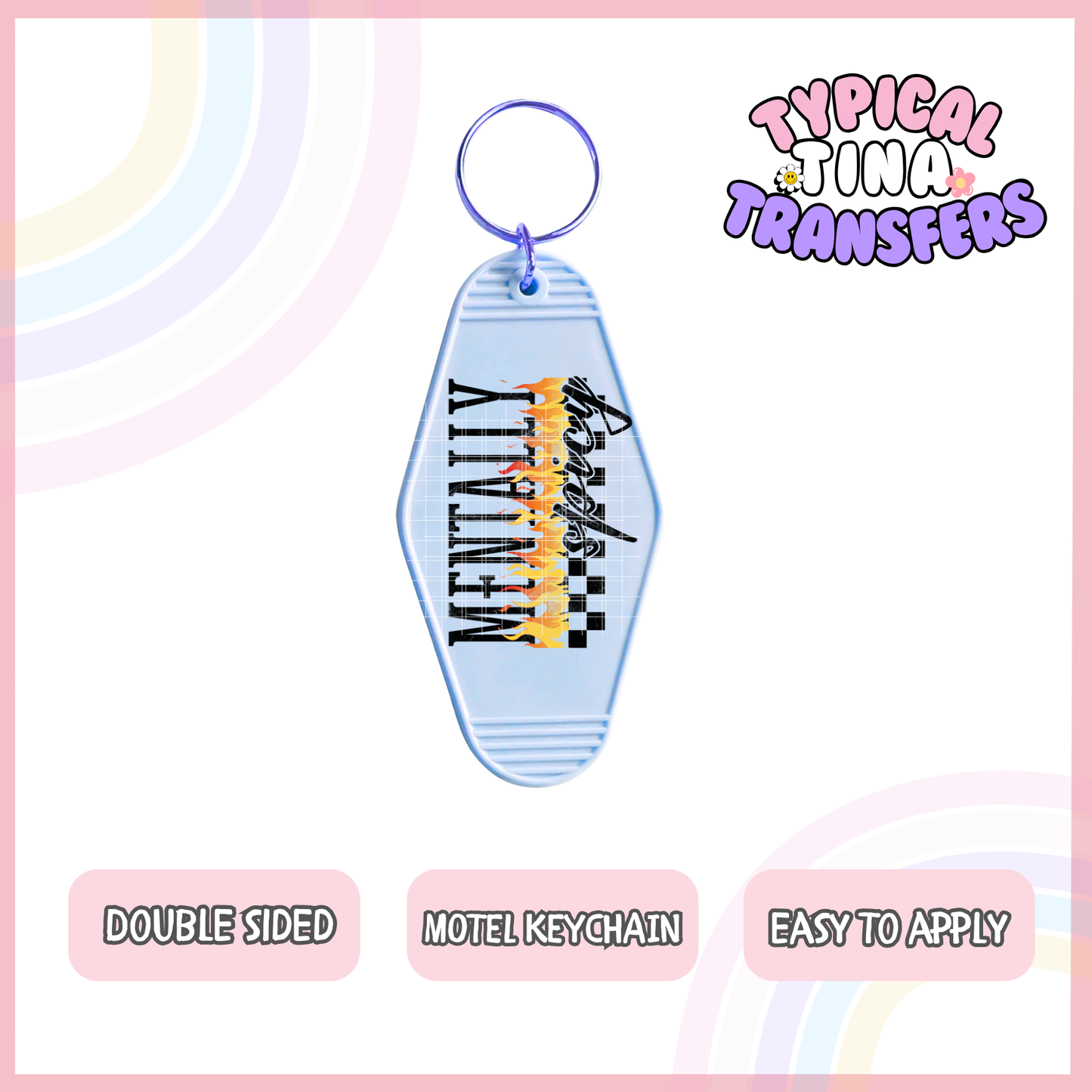 MK90 | UV Motel Keychain | POD - set of 5