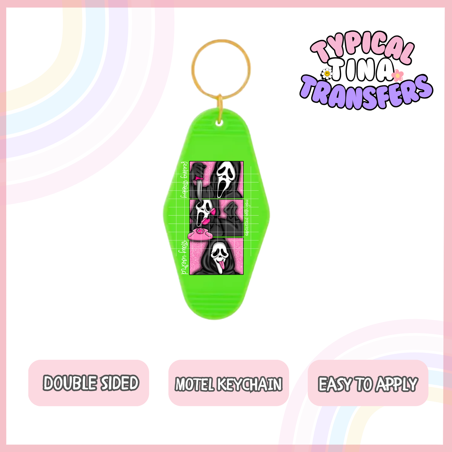 MK92 | UV Motel Keychain | POD - set of 5