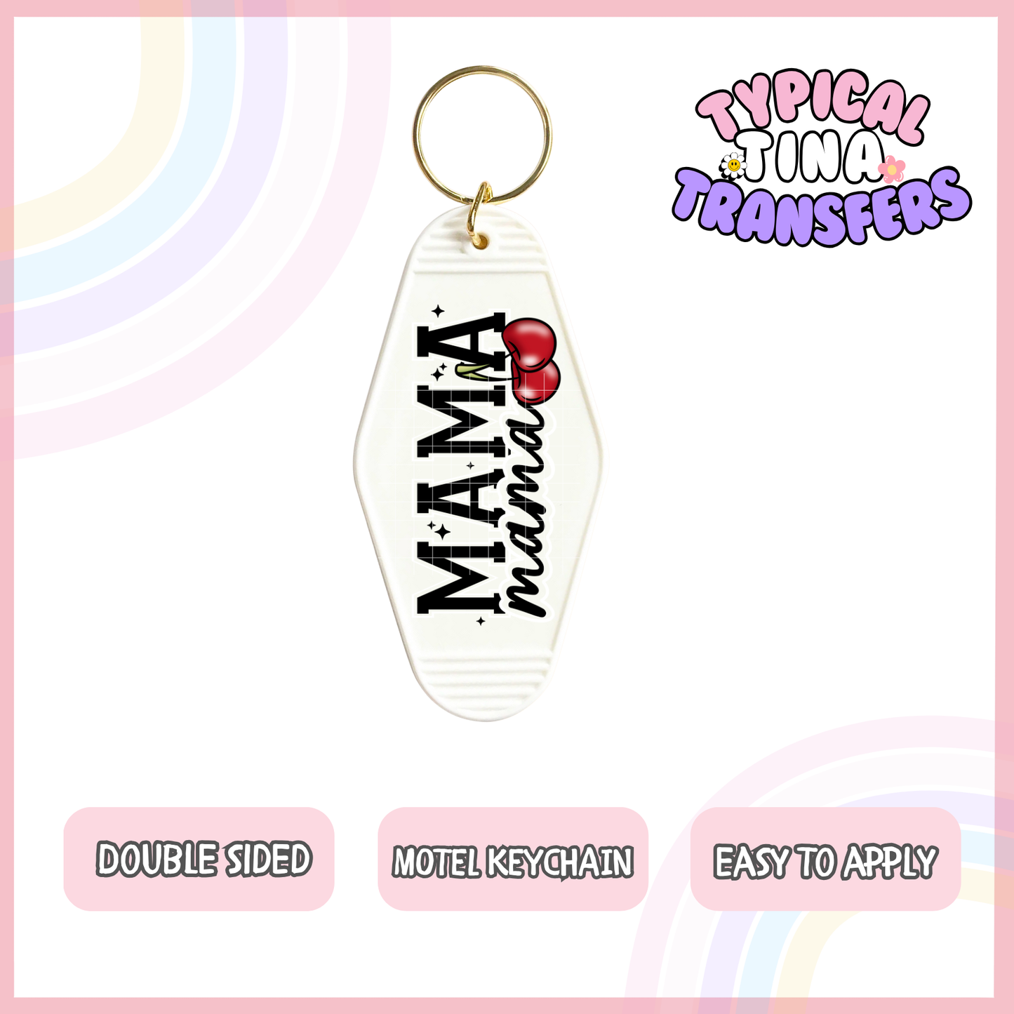 MK95 | UV Motel Keychain | POD - set of 5