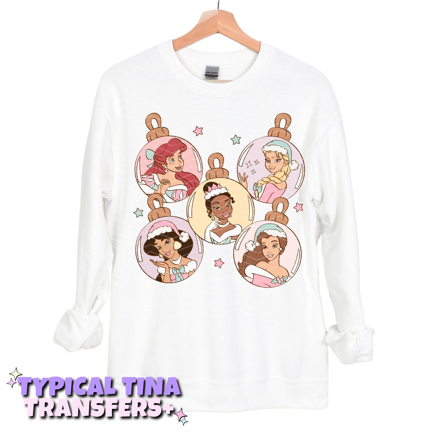 Christmas Princesses Ornament | DTF Transfers | POD