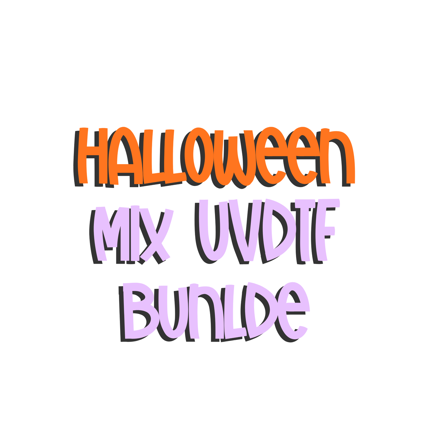 Halloween 2026 Mix 25pcs UVDTF Bundle