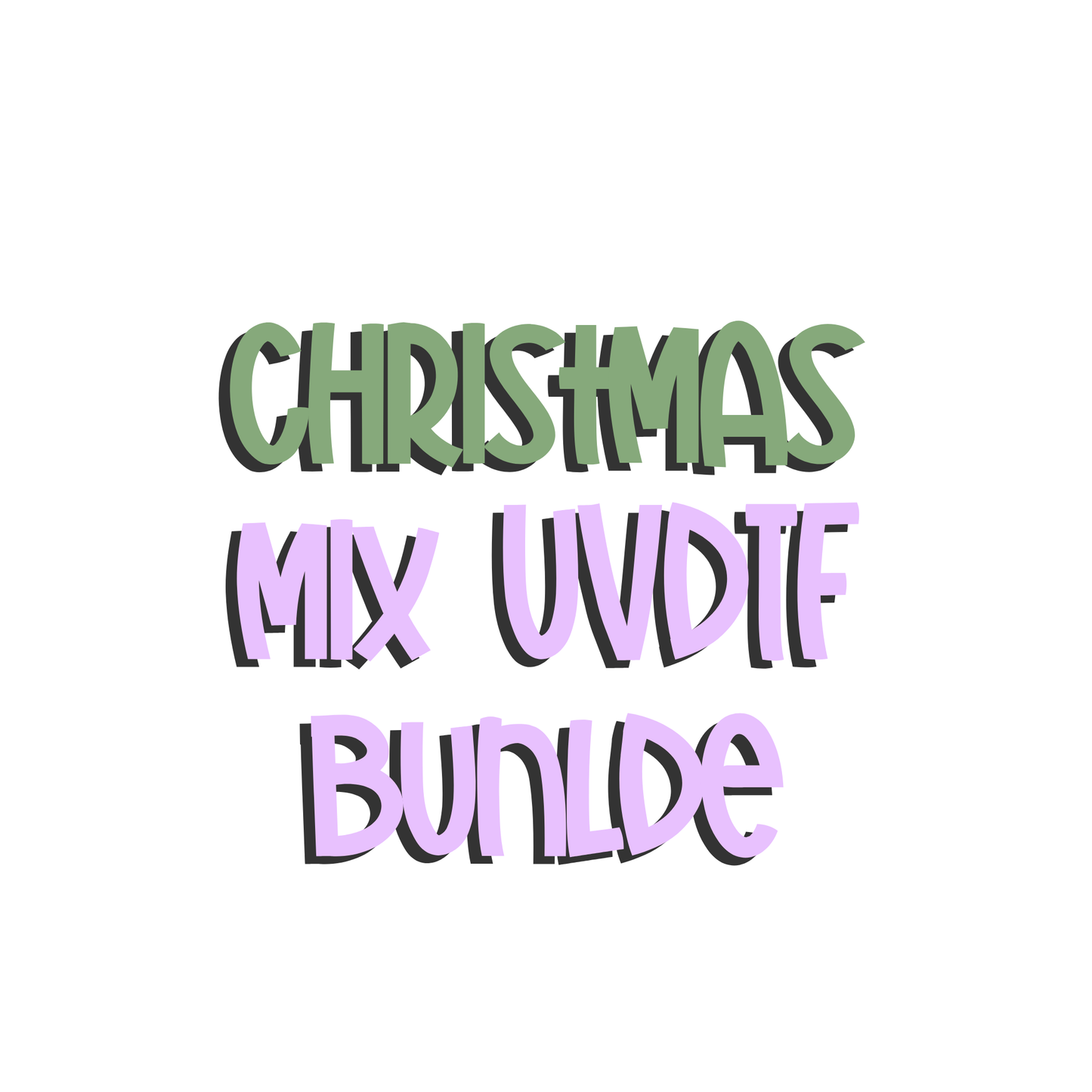Christmas 2026 Mix 25pcs UVDTF Bundle