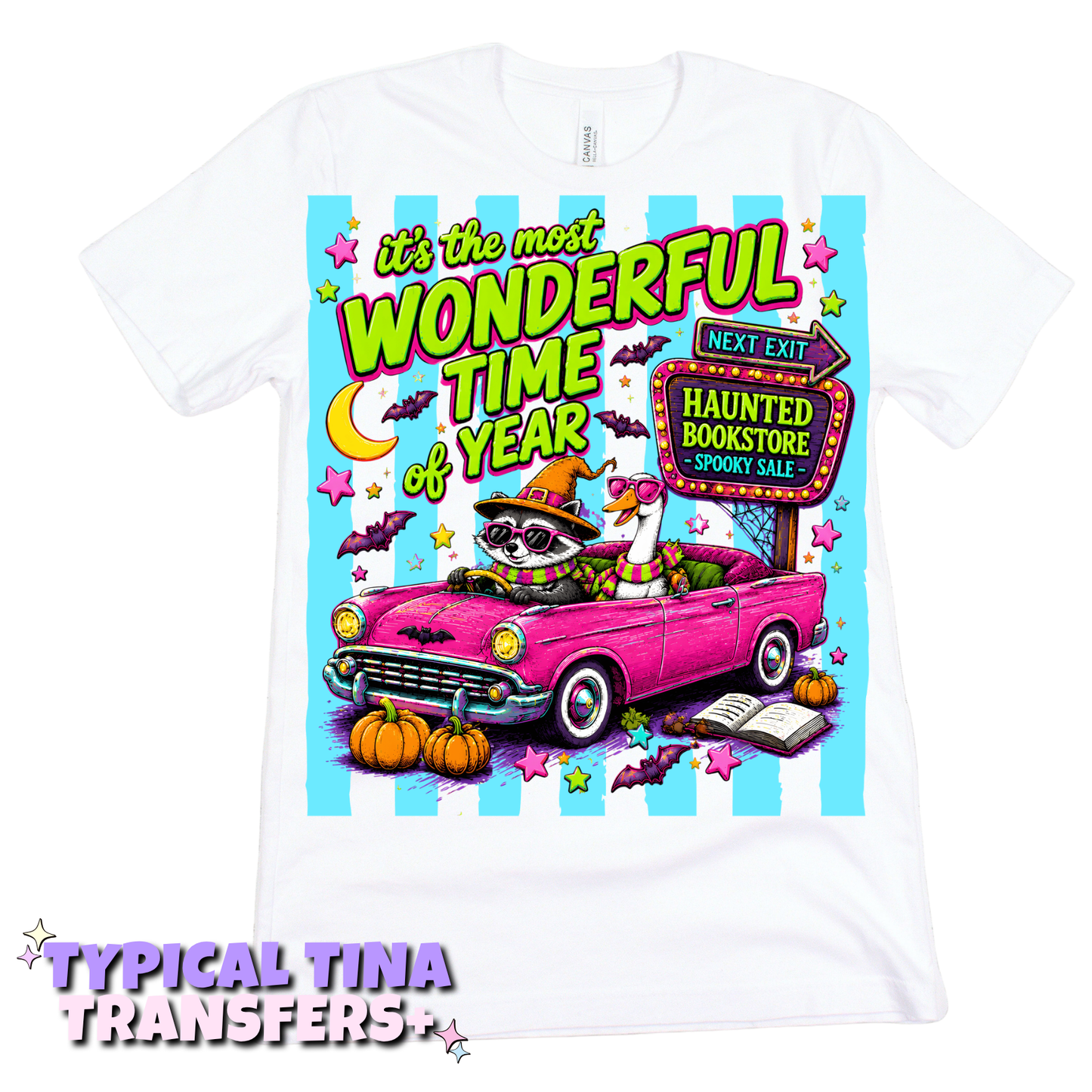 it's the most wonderful time of the year (racoon car) | DTF Transfers | POD