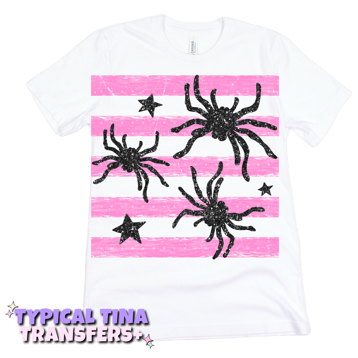 Spiders pink BG | DTF Transfers | POD