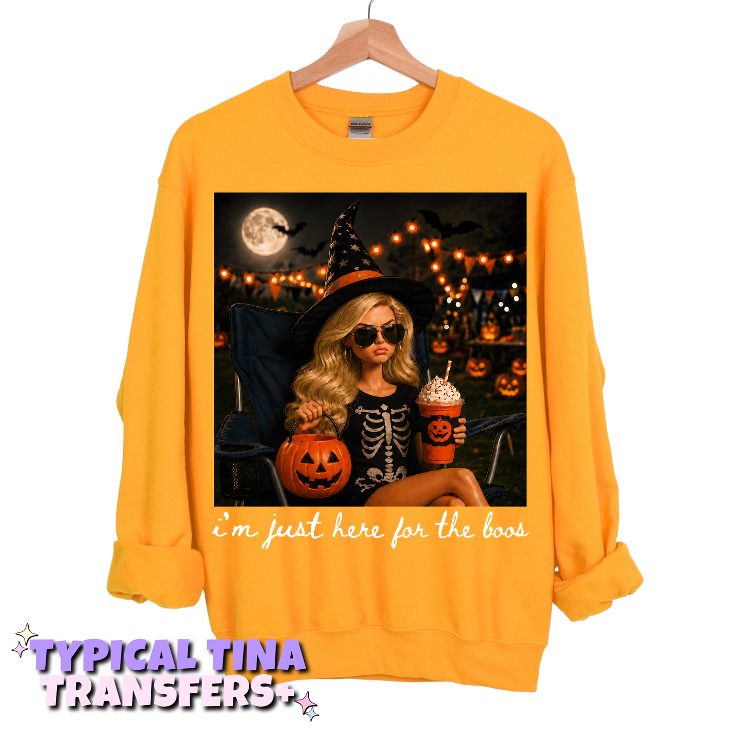I'm just here for the boos | DTF Transfers | POD