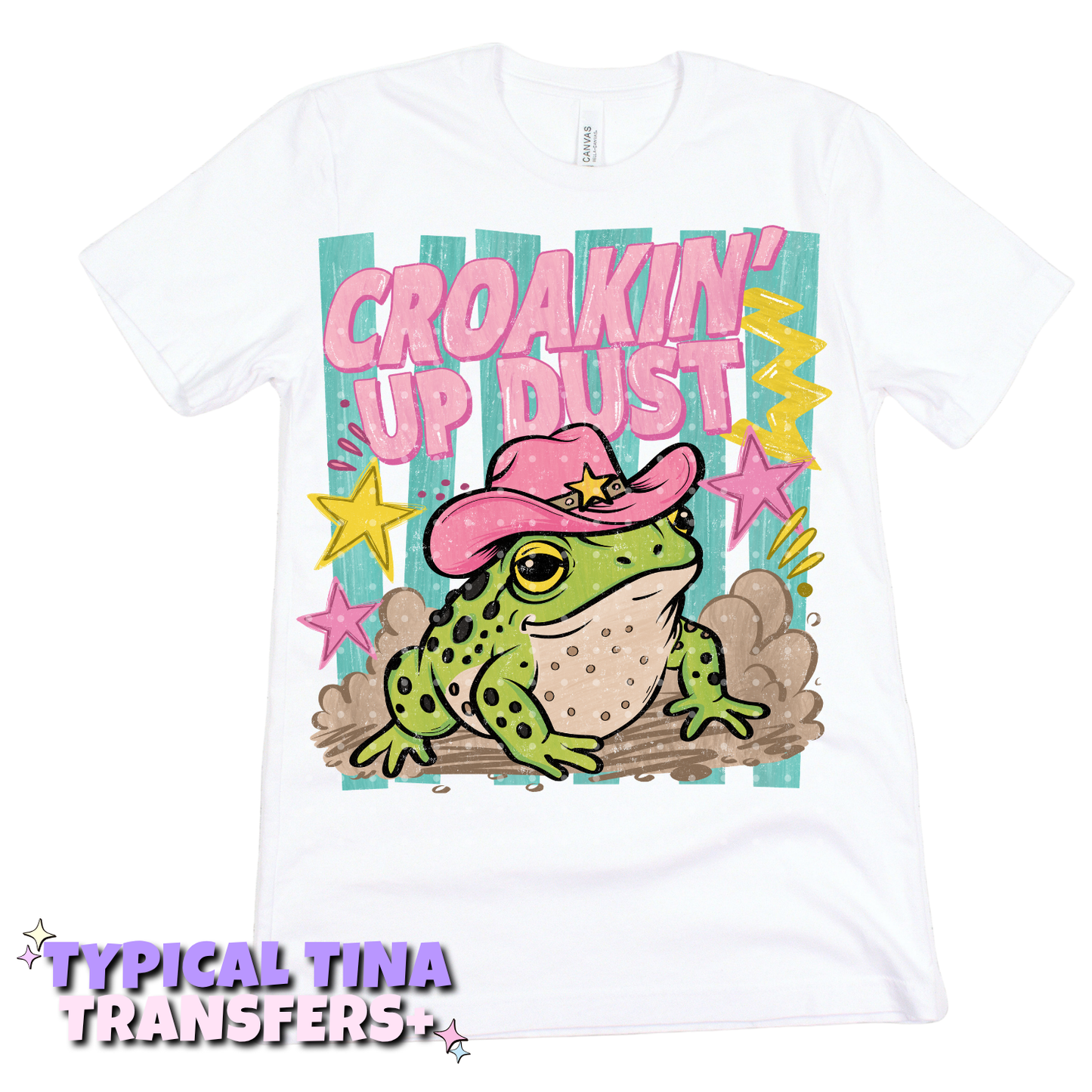 Croakin up dust (frog) | DTF Transfers | POD