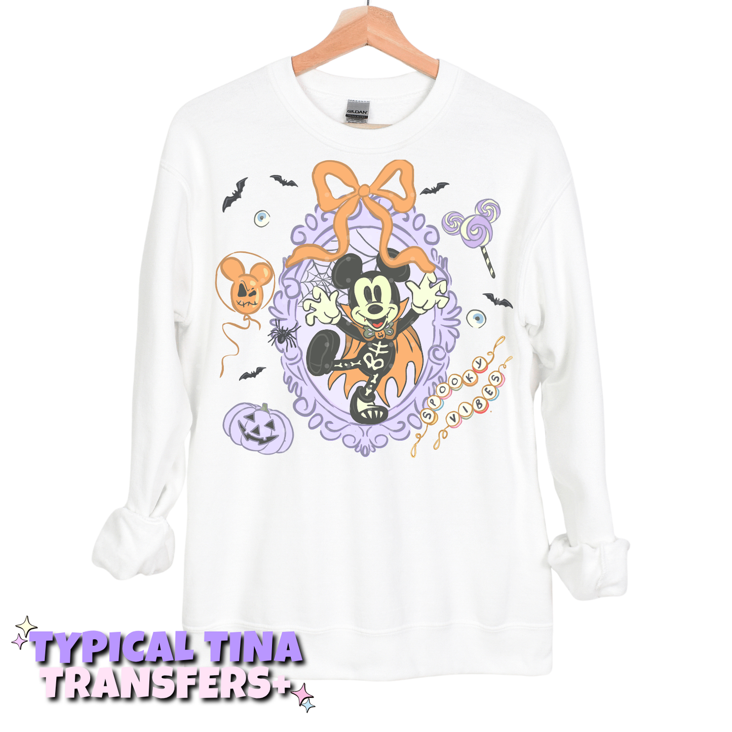 Halloween purple M Frame with elements | DTF Transfers | POD