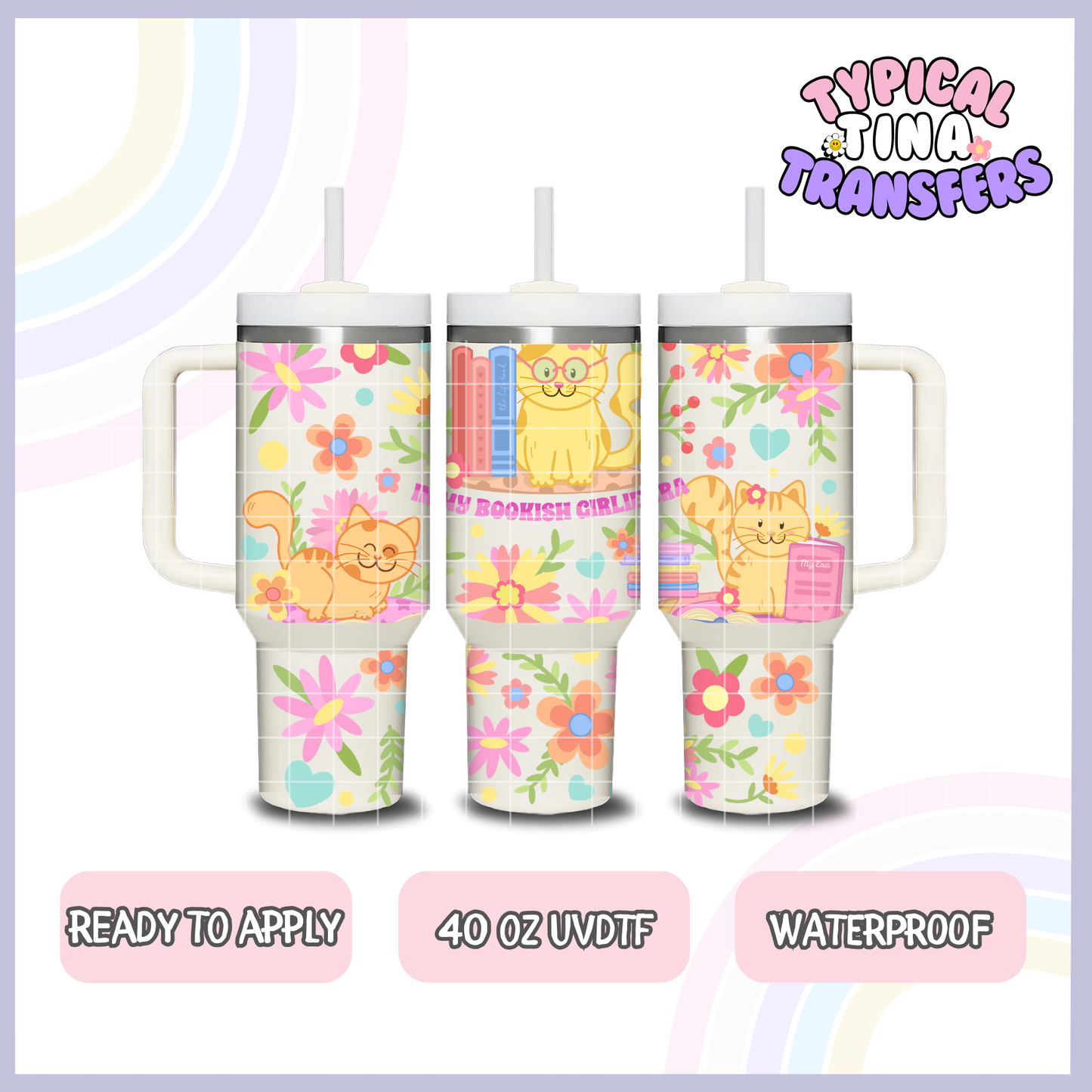 Bookish Girlie | 40oz UVDTF Wrap | POD