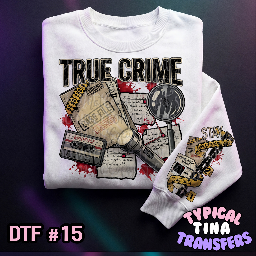 True Crime Reader | DTF Transfers | POD