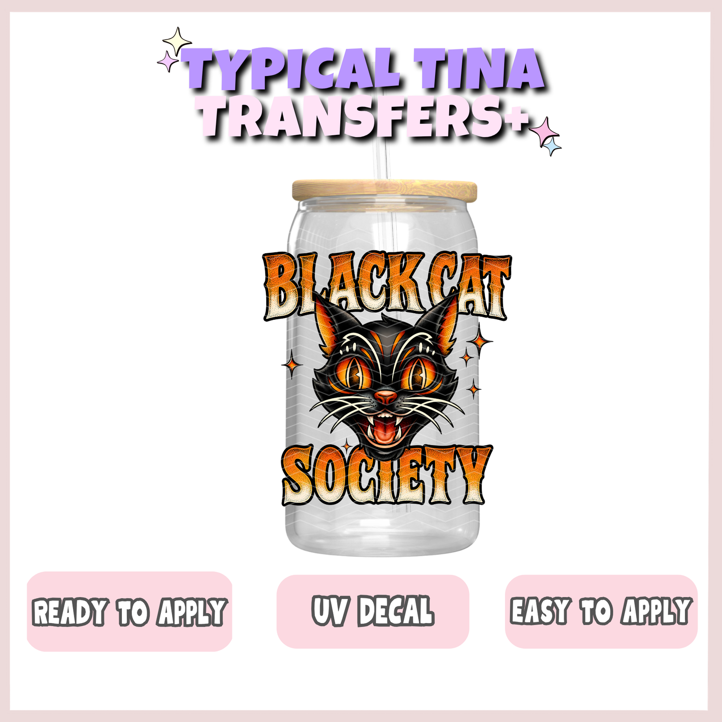 Black Cat Society | UV decals | POD